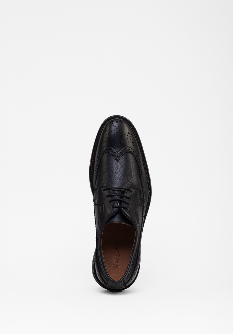RENZO COSTA-ZAPATOS CLASICO PERFORADO ZPC 2477 BLACK - 4