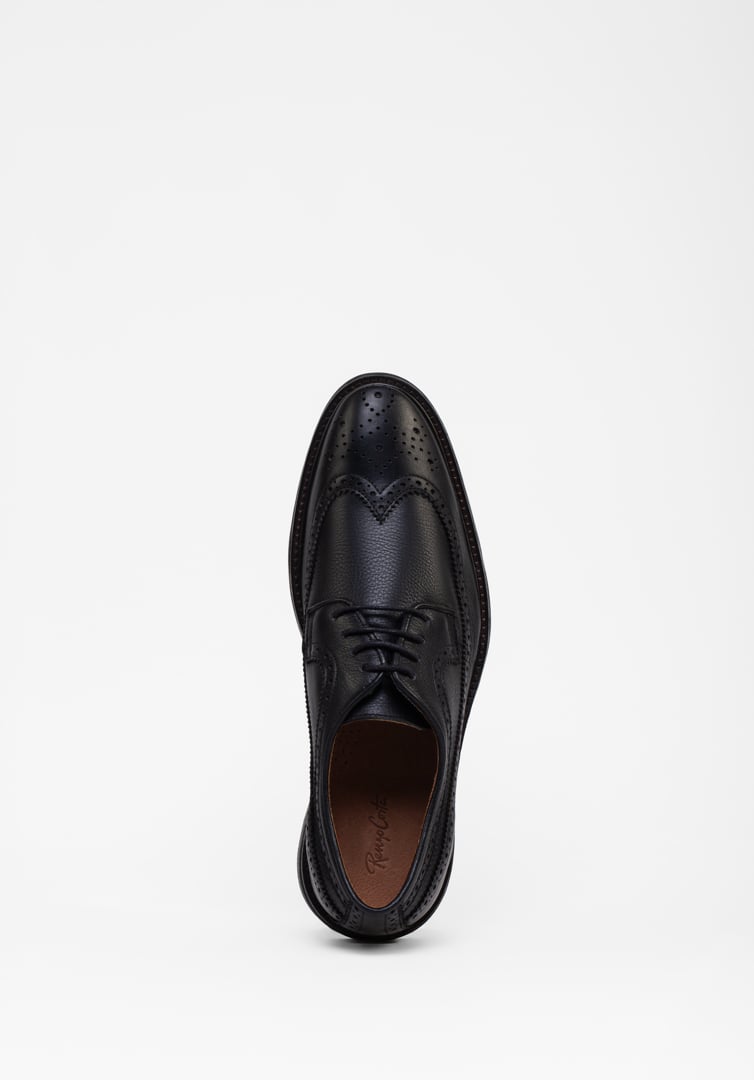 RENZO COSTA-ZAPATOS CLASICO PERFORADO ZPC 2477 BLACK - 4
