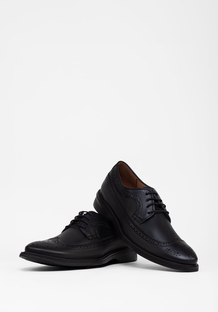 RENZO COSTA-ZAPATOS CLASICO PERFORADO ZPC 2477 BLACK - 5