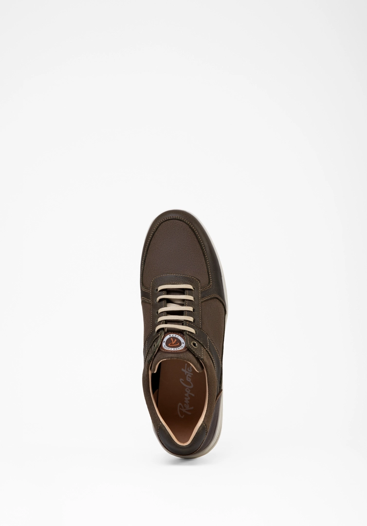 RENZO COSTA-SNEAKERS MULTI TREAD ZPC 2498 LOGORO VERDE NUTRIA - 4