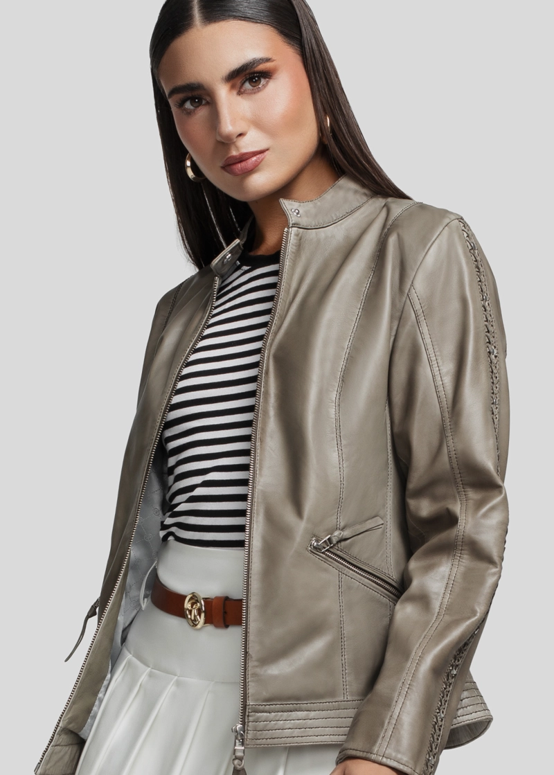 RENZO COSTA-CASACA MILANE CSD 2502 OLIVE-7082 - 1
