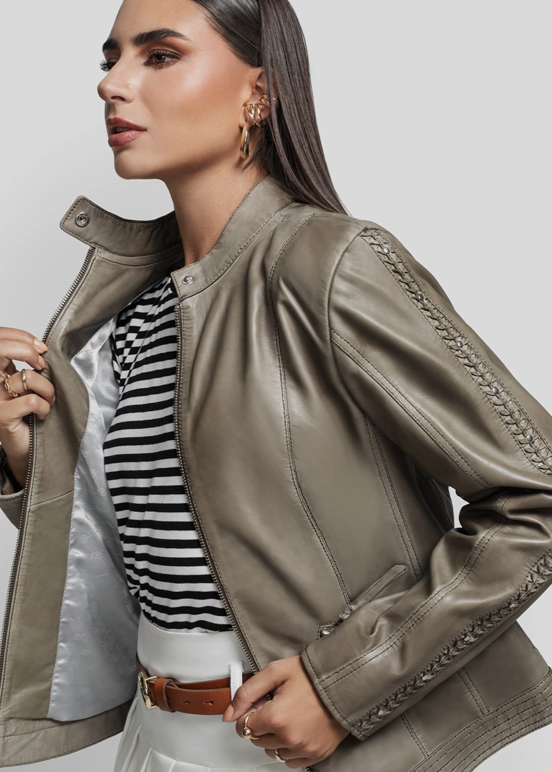 RENZO COSTA-CASACA MILANE CSD 2502 OLIVE-7082 - 4