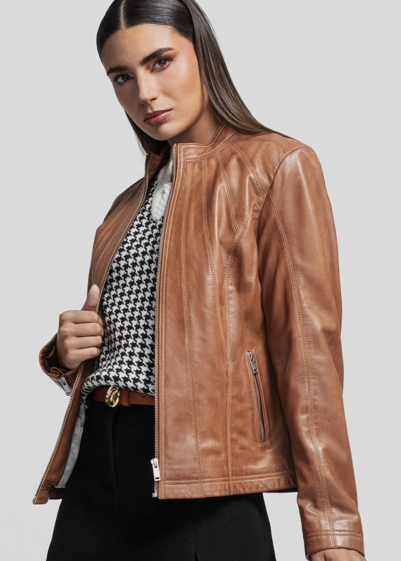 RENZO COSTA-CASACA URBAN LINE CSD 2522 COGNAC-6056 - 1