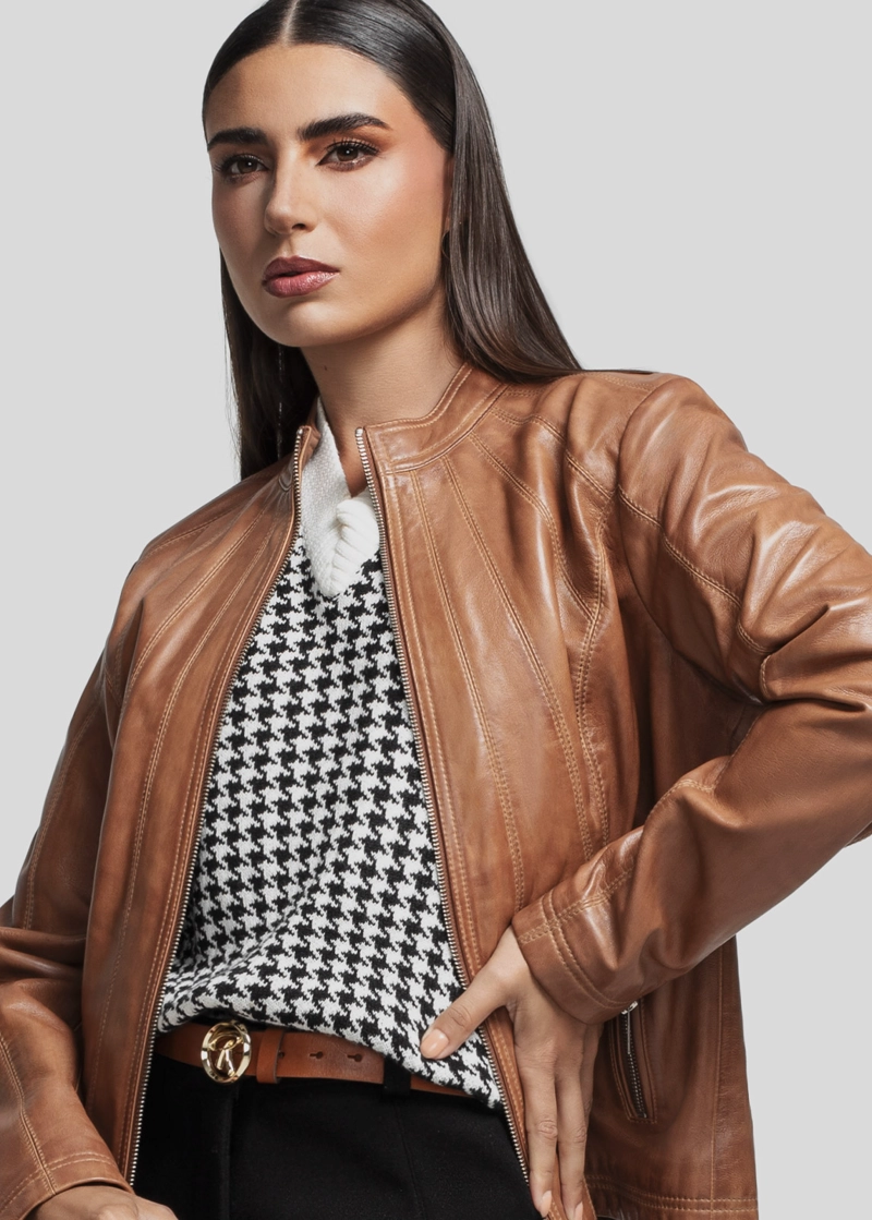 RENZO COSTA-CASACA URBAN LINE CSD 2522 COGNAC-6056 - 4