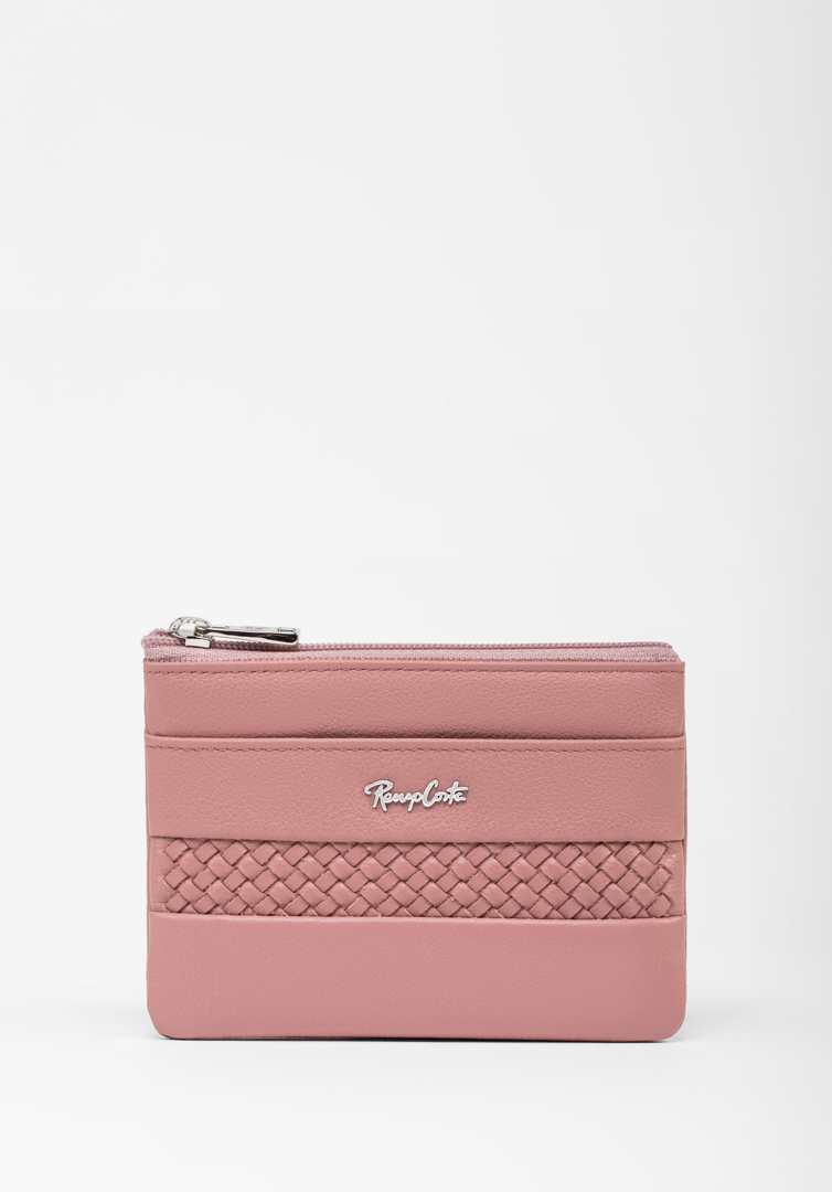RENZO COSTA-MONEDERO TRENZADO MOD 2304 61 PINK LUX - 1