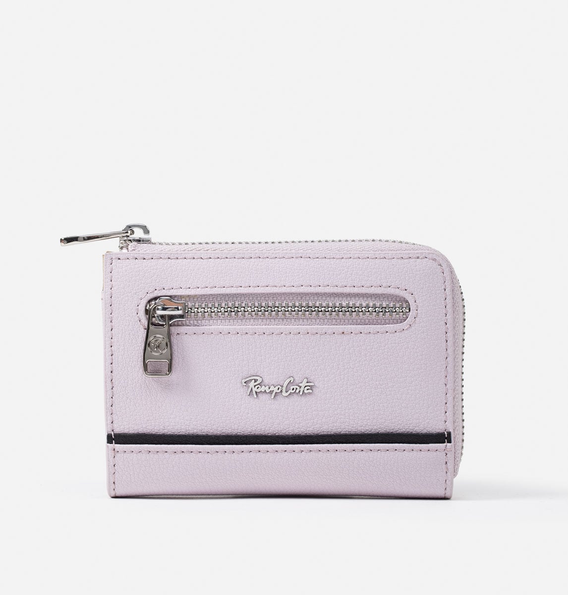RENZO COSTA-MONEDERO CASUAL CON COMPARTIMIENTOS PARA MONEDAS Y TARJETAS MOD 2218 149 LT PURPLE/100 BLACK LUX - 1