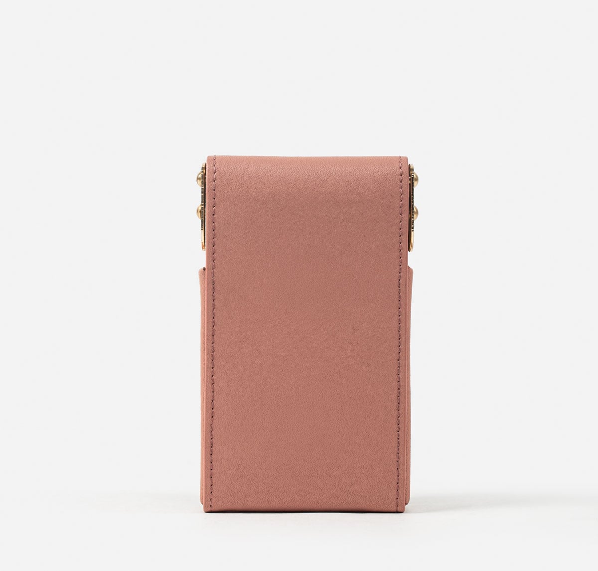 RENZO COSTA-TARJETERO EN CUERO CON ACCESORIO METALICO PTU 2204 R7 BLUSH LUX - 2