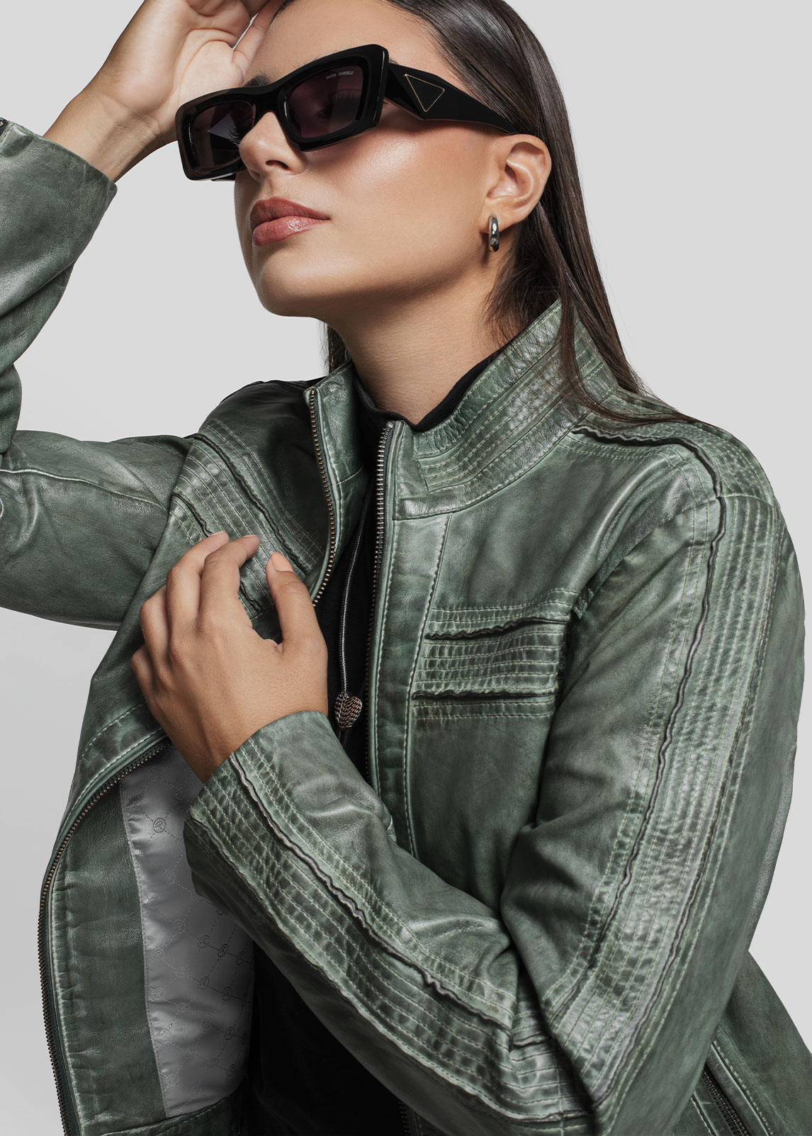 RENZO COSTA-CASACA VINTAGE SOUL CSD 2518 FOREST GREEN-5013 - 4