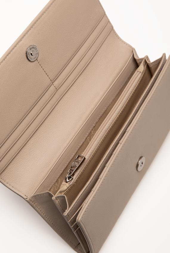 RENZO COSTA-BILLETERA CUERO DRAPE MAXI BILLETERA WPD 2606 12103 TAUPE LUX - 3