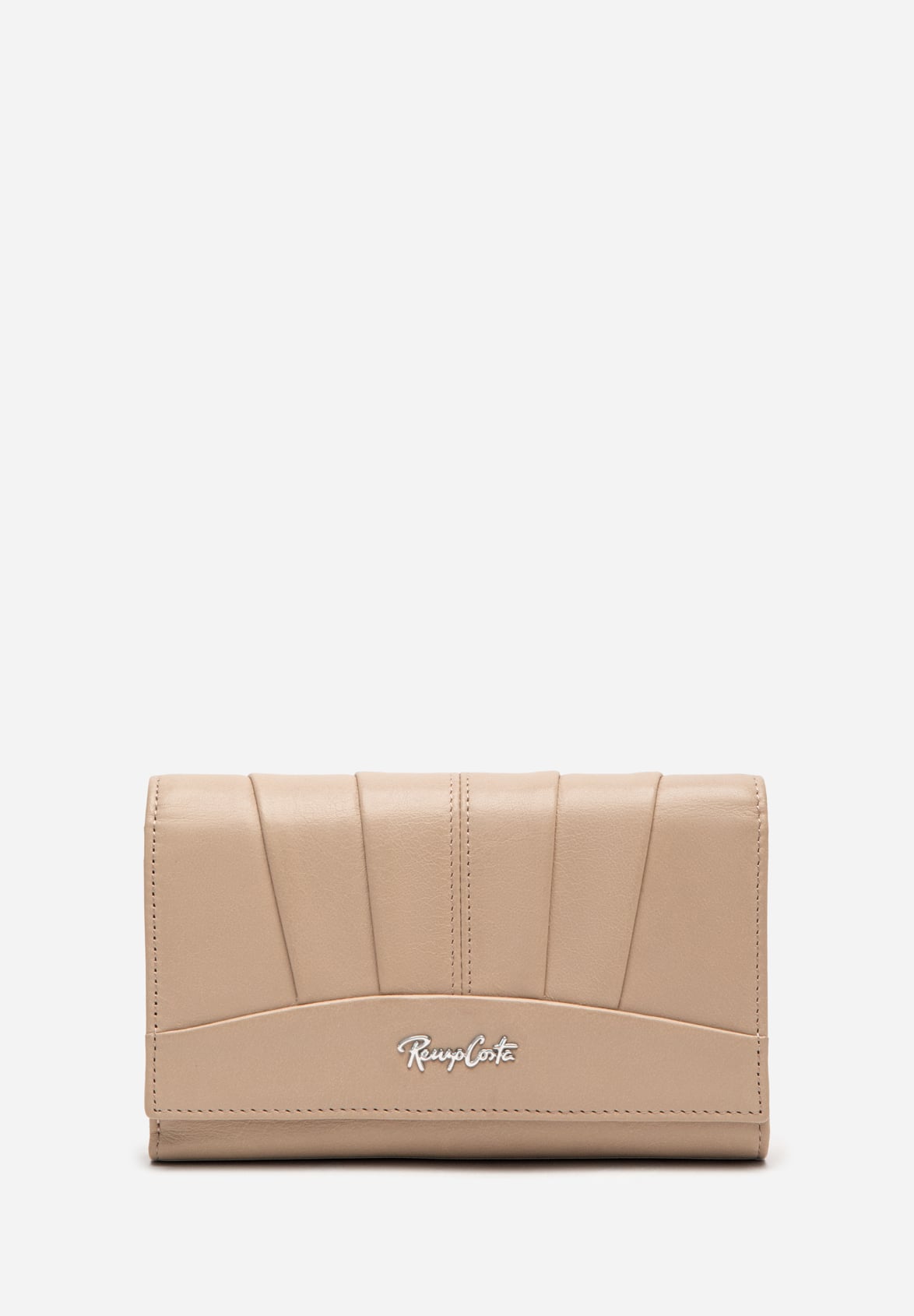 RENZO COSTA-BILLETERA CUERO DRAPE MIDI BILLETERA WPD 2607 12103 TAUPE LUX - 1