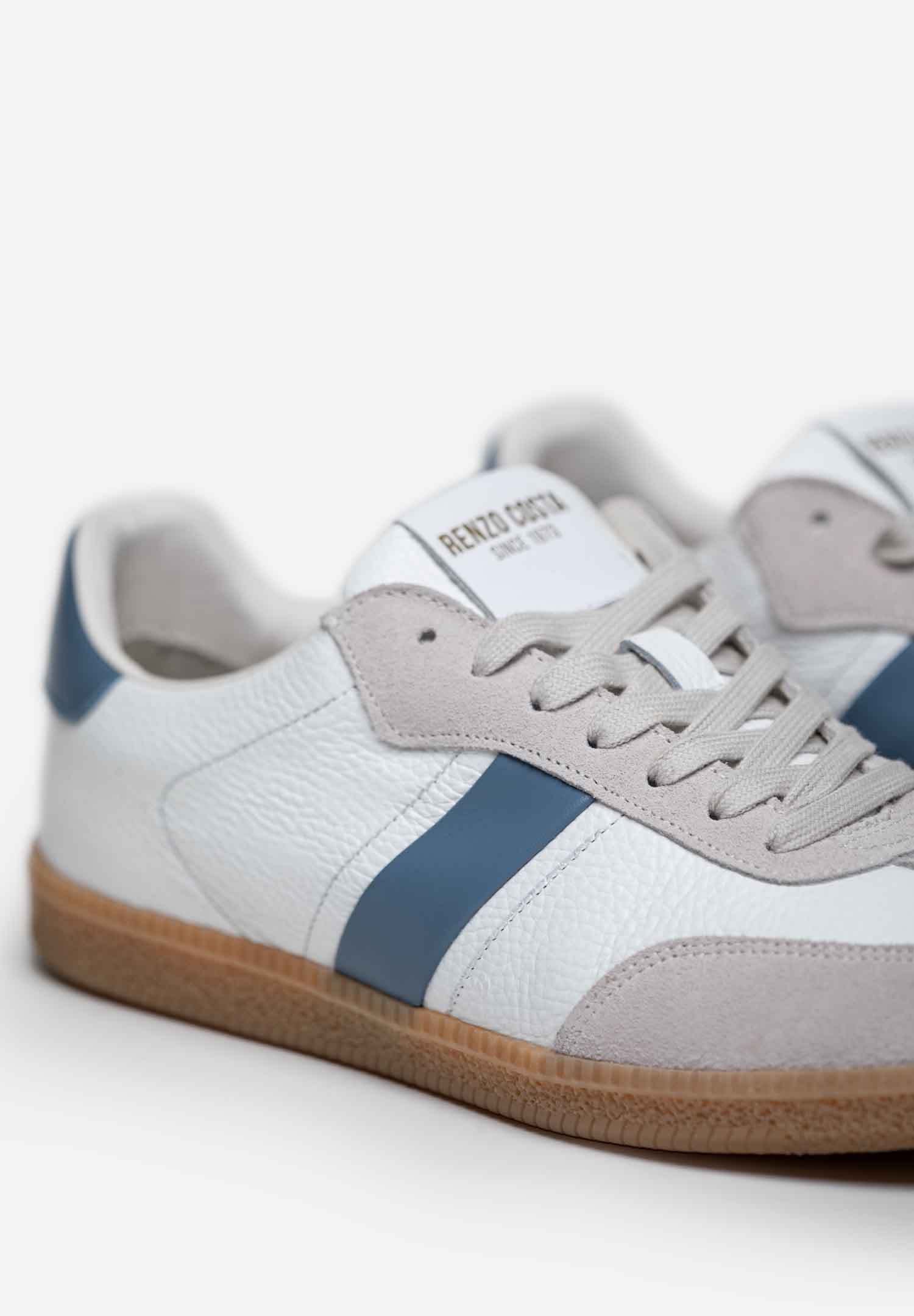 RENZO COSTA-SNEAKERS AXIS ZPC 2556 WHITE / BLUE - 3