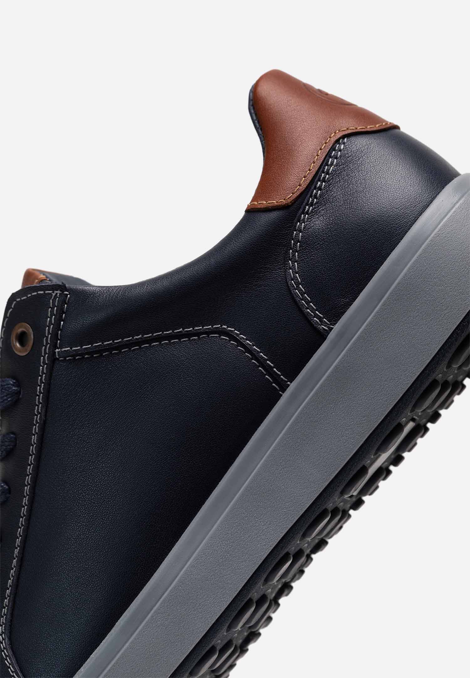 RENZO COSTA-SNEAKERS METRO ONE ZPC 2575 AZUL / TOSTADO - 3