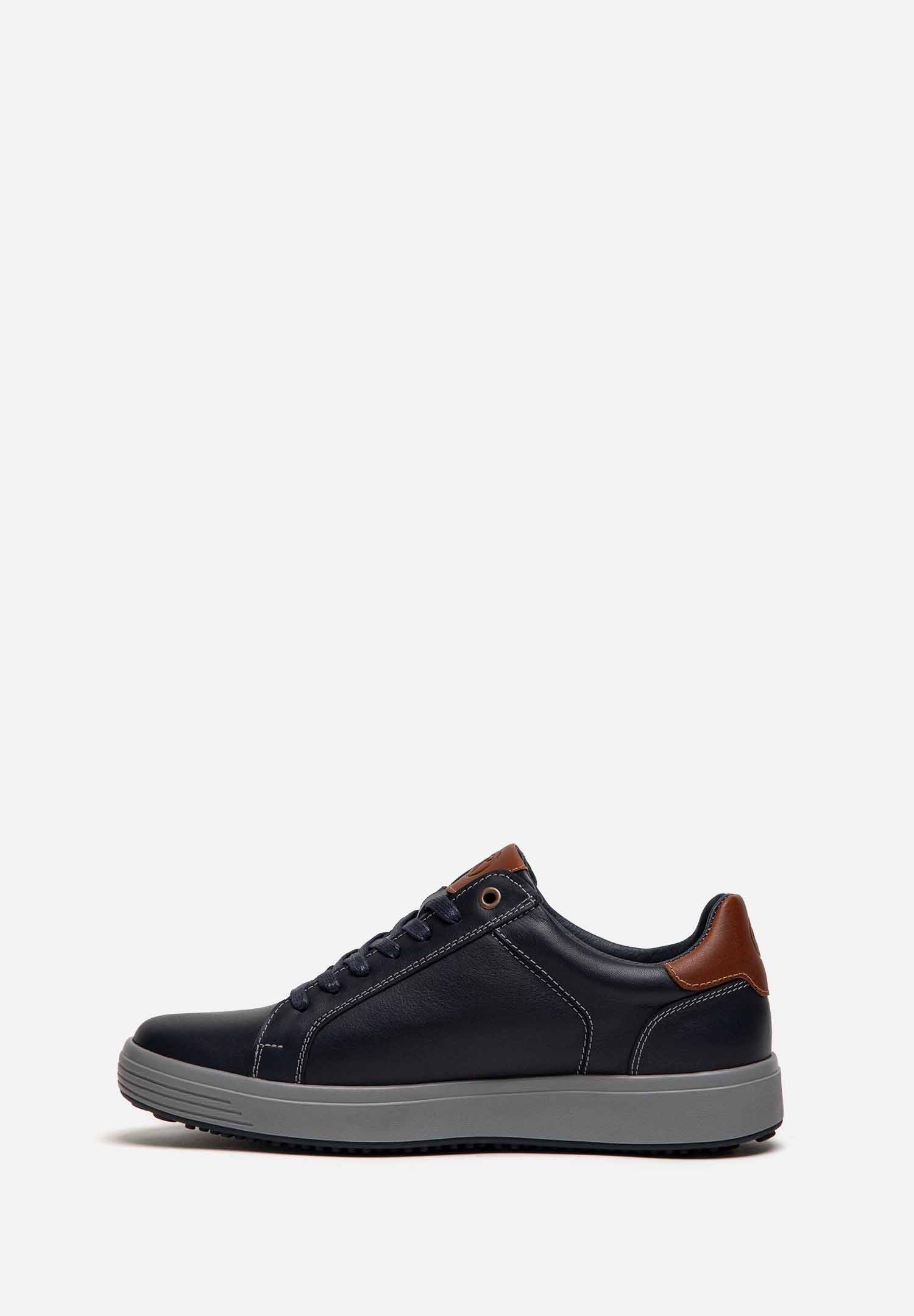 RENZO COSTA-SNEAKERS METRO ONE ZPC 2575 AZUL / TOSTADO - 4