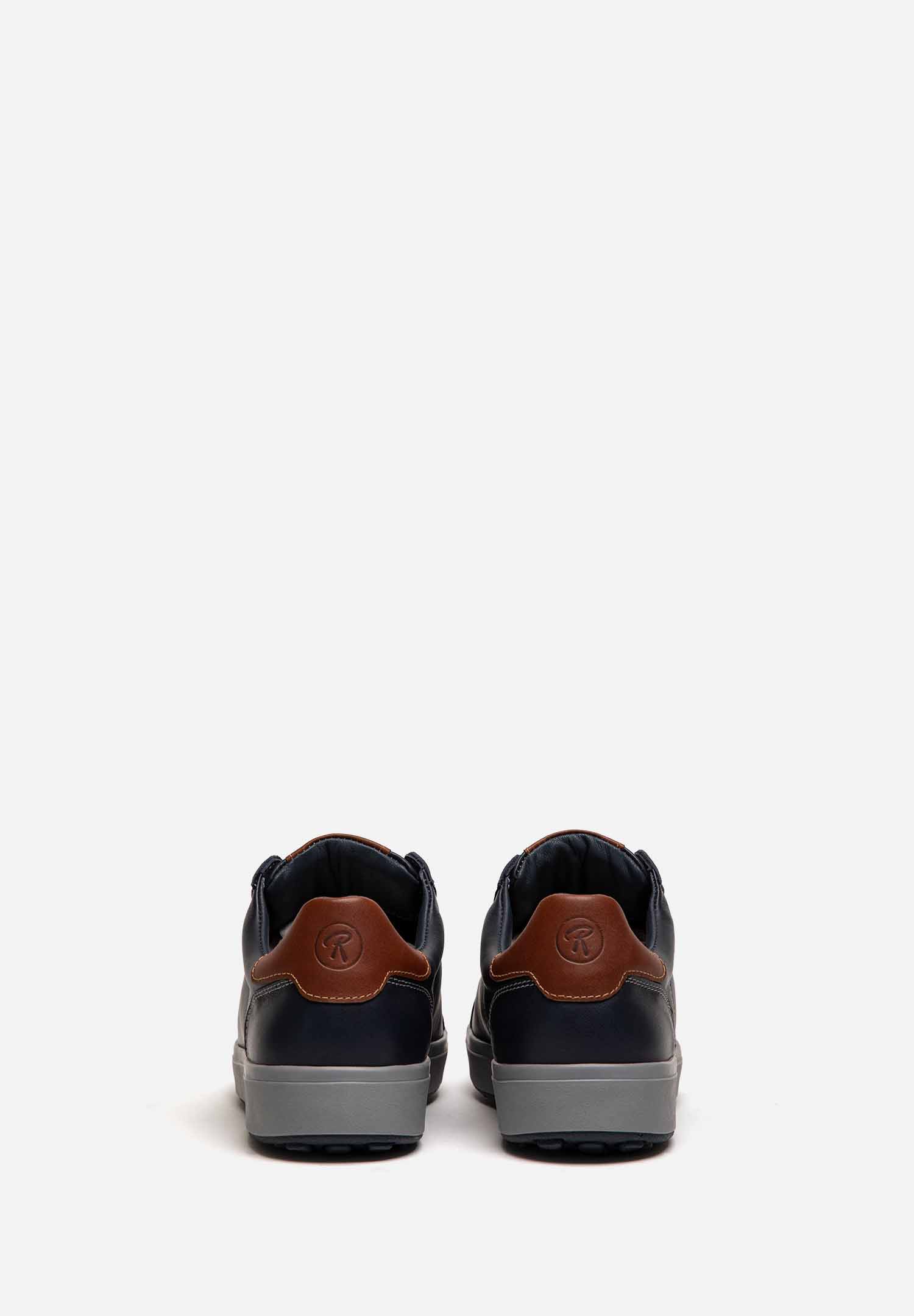 RENZO COSTA-SNEAKERS METRO ONE ZPC 2575 AZUL / TOSTADO - 5