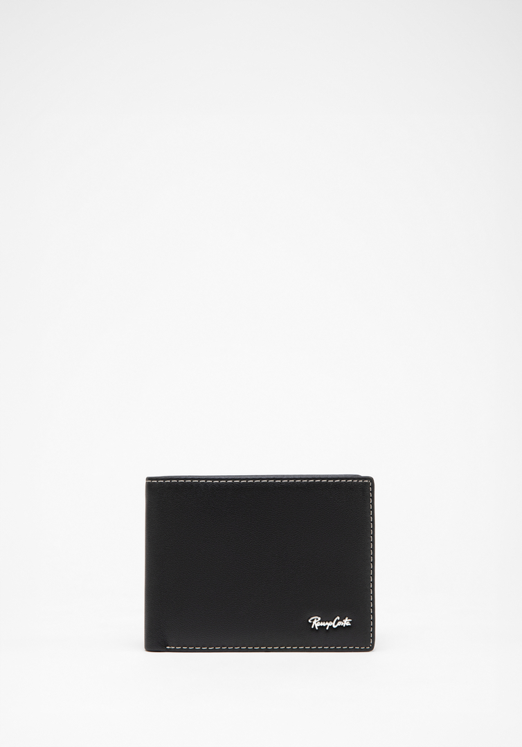 RENZO COSTA-SET BILLETERA Y LLAVERO MARK STC 2454 1 BLACK LUX - 2