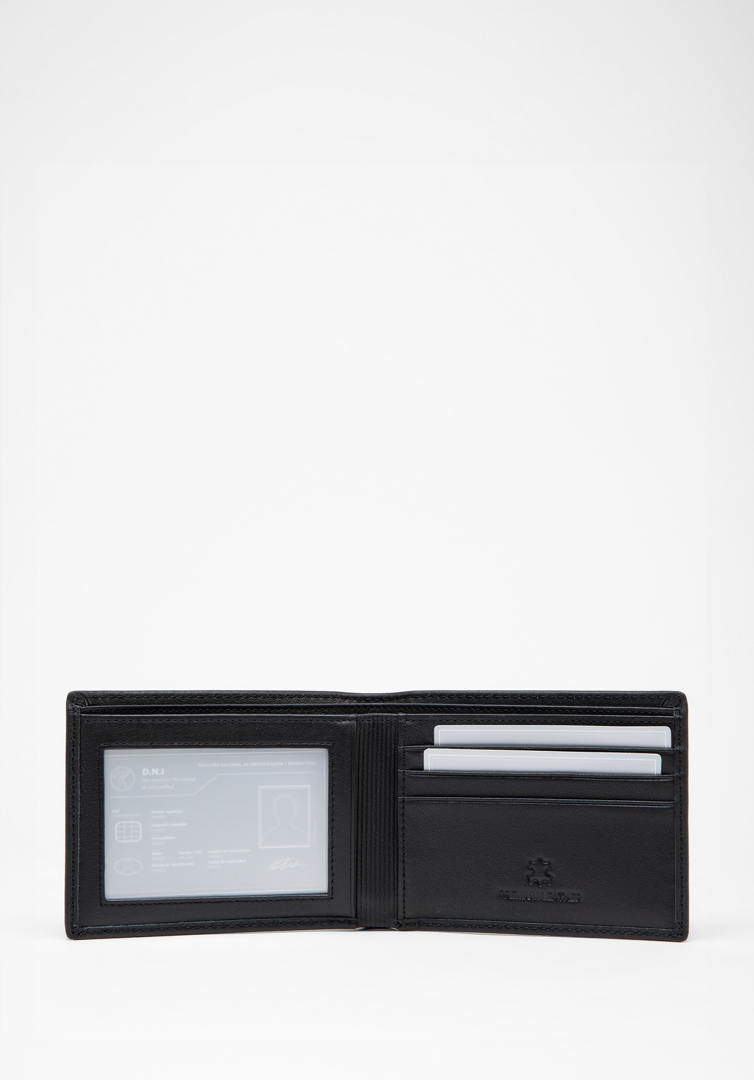 RENZO COSTA-SET BILLETERA Y LLAVERO MARK STC 2454 1 BLACK LUX - 4