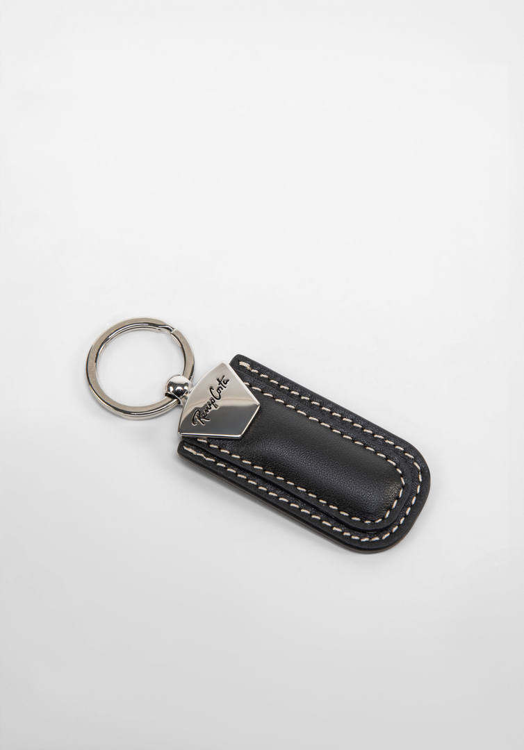 RENZO COSTA-SET BILLETERA Y LLAVERO MARK STC 2454 1 BLACK LUX - 5