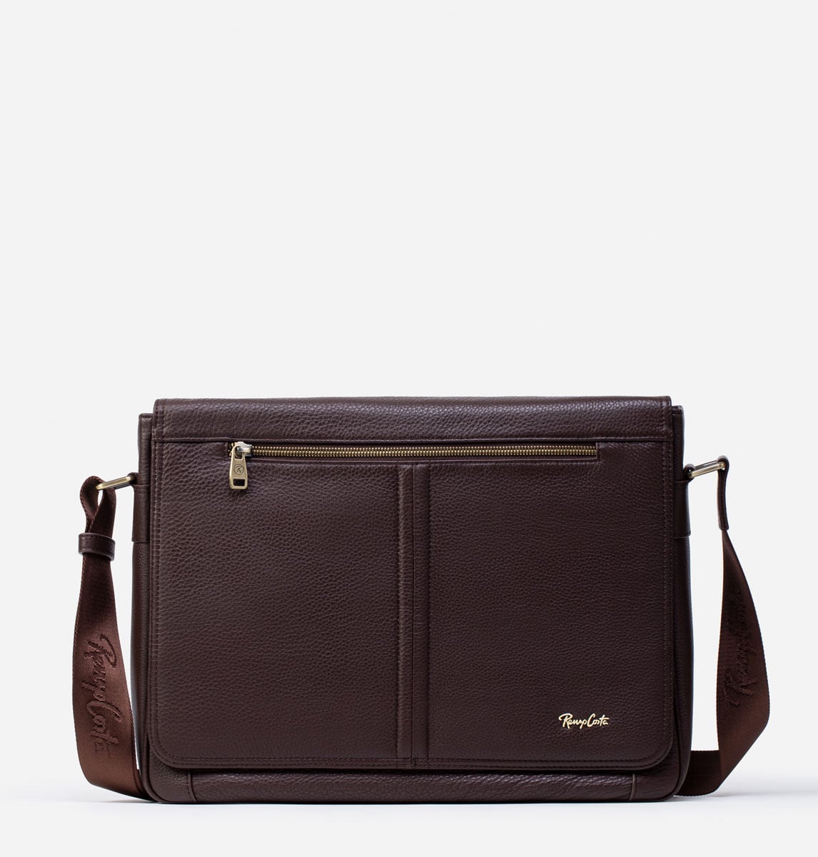 RENZO COSTA-MORRAL GRANDE EN CUERO GRABADO MRC 2260 6 DK BROWN - 1