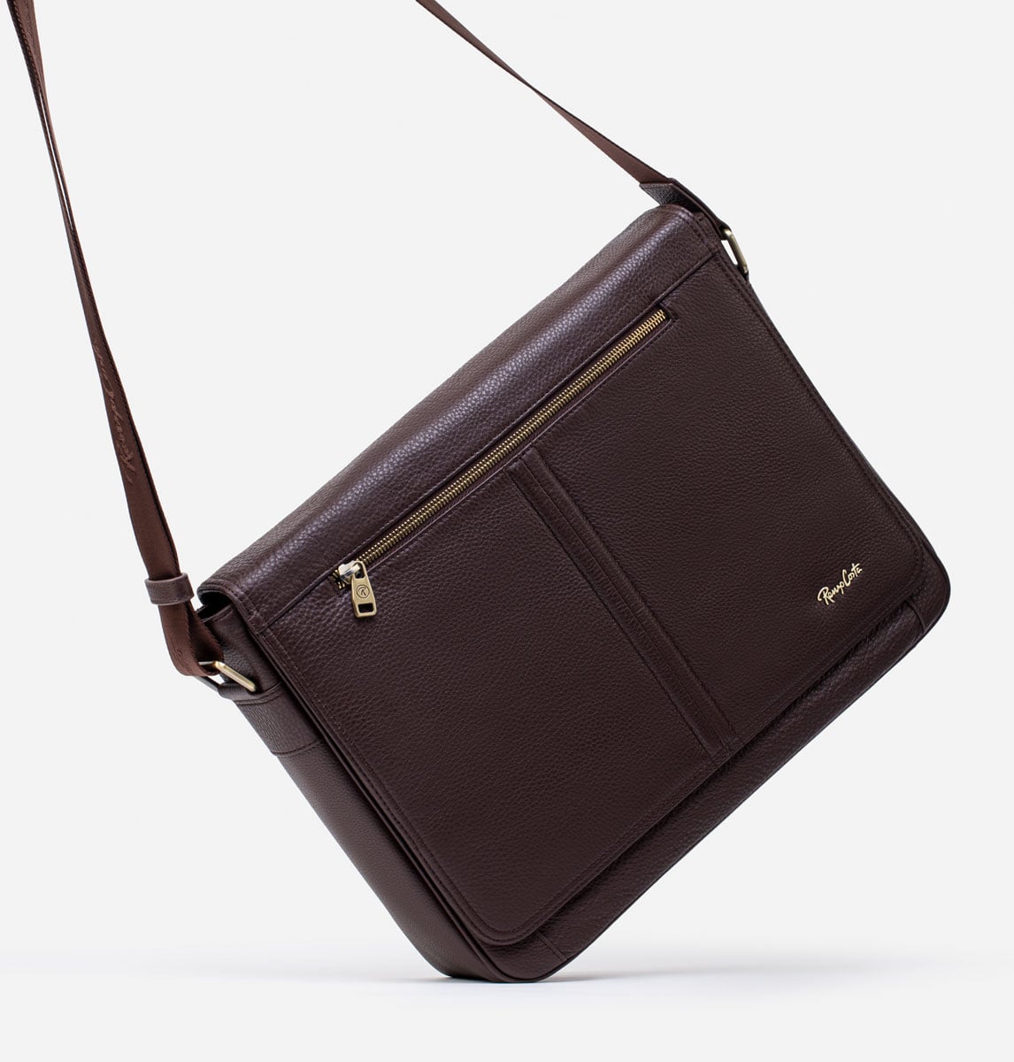 RENZO COSTA-MORRAL GRANDE EN CUERO GRABADO MRC 2260 6 DK BROWN - 3