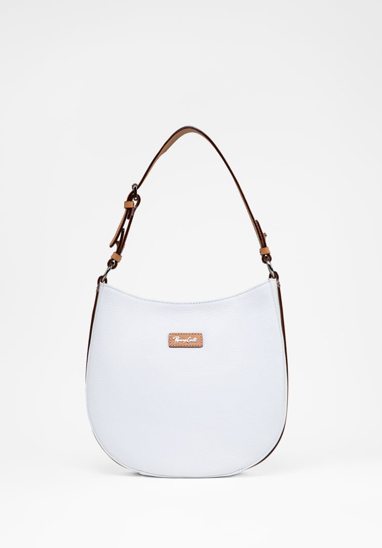 RENZO COSTA-CARTERA OVAL LEATHER RCD 2442 BIANCO / NATURALE - 1