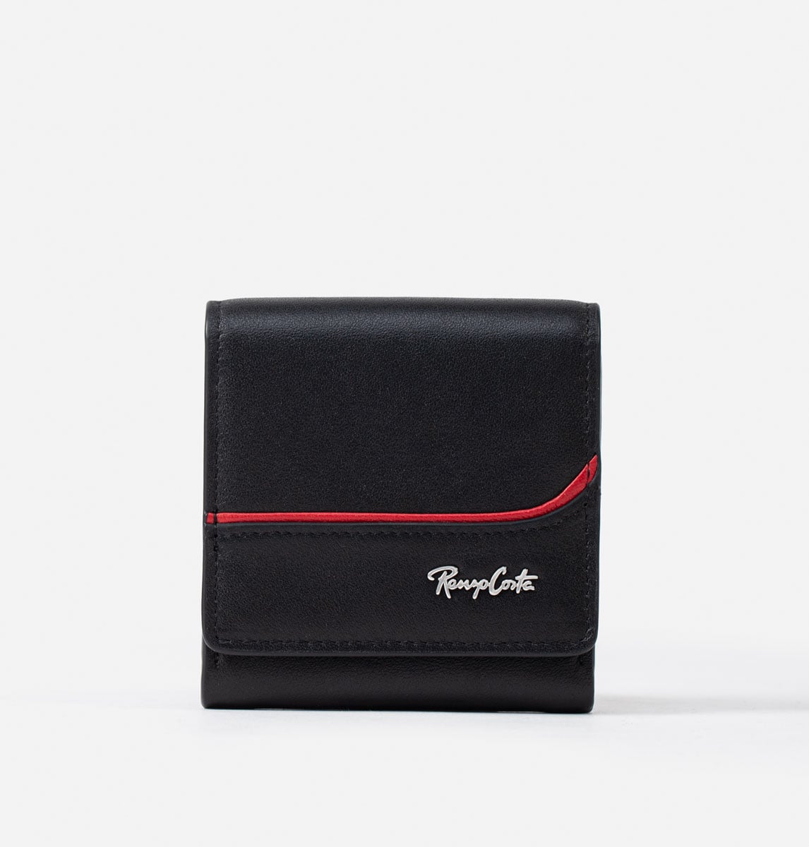 RENZO COSTA-MONEDERO CASUAL CON LINEA DE COLOR EN CONTRASTE MOC 2256 BLACK / 9 RED - 1