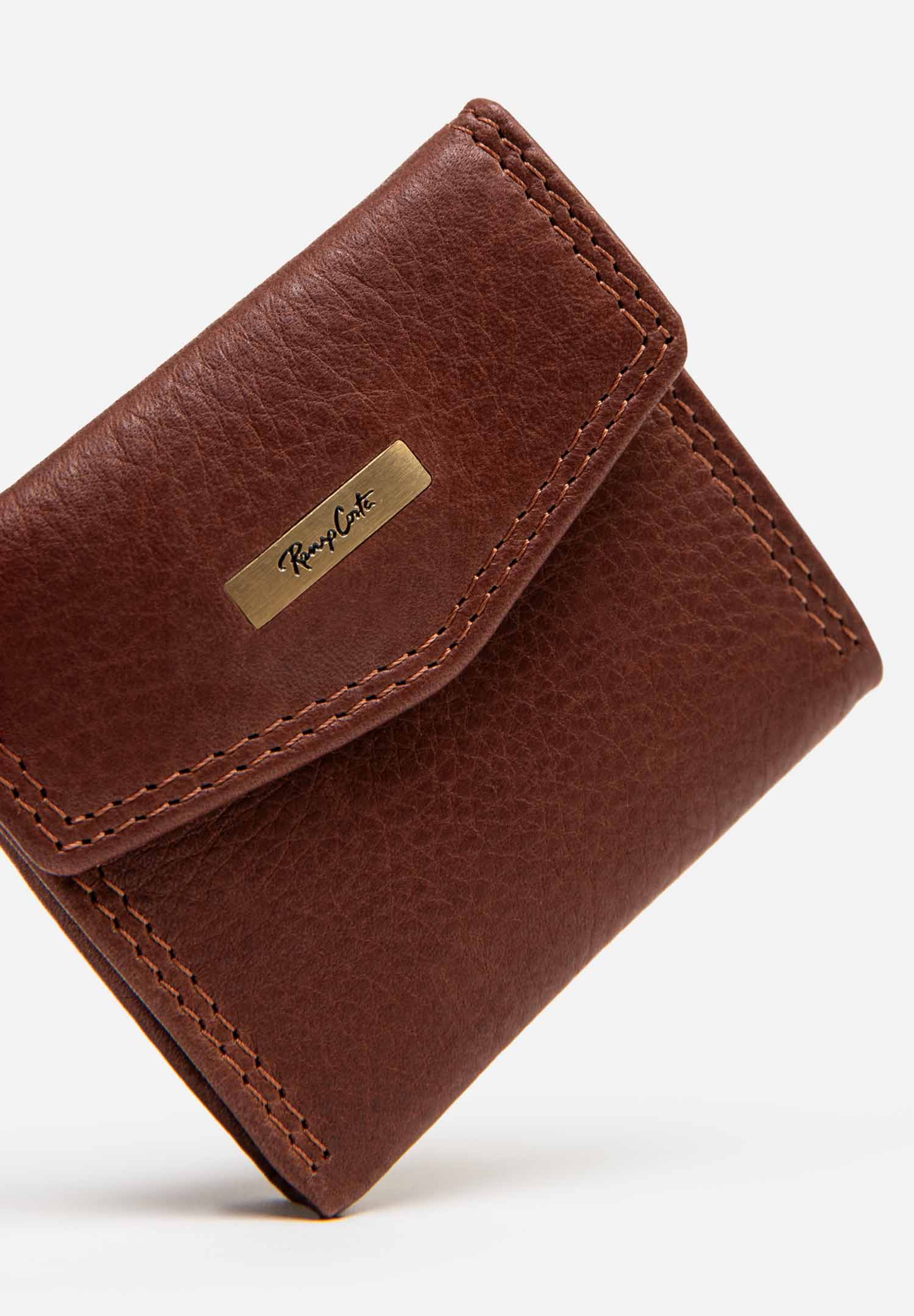 RENZO COSTA-PORTA MONEDA EDGE PMC 2553 MARRONE - 4