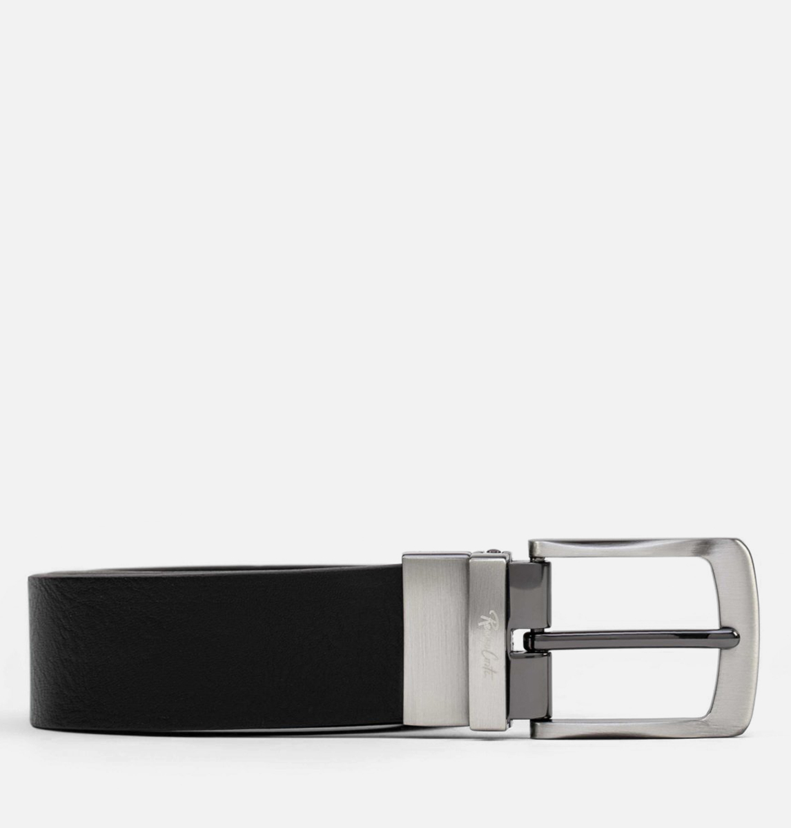 RENZO COSTA-CORREA REVERSIBLE DE CUERO LISO BN13 C 11108/35 NERO/T.MORO - 1