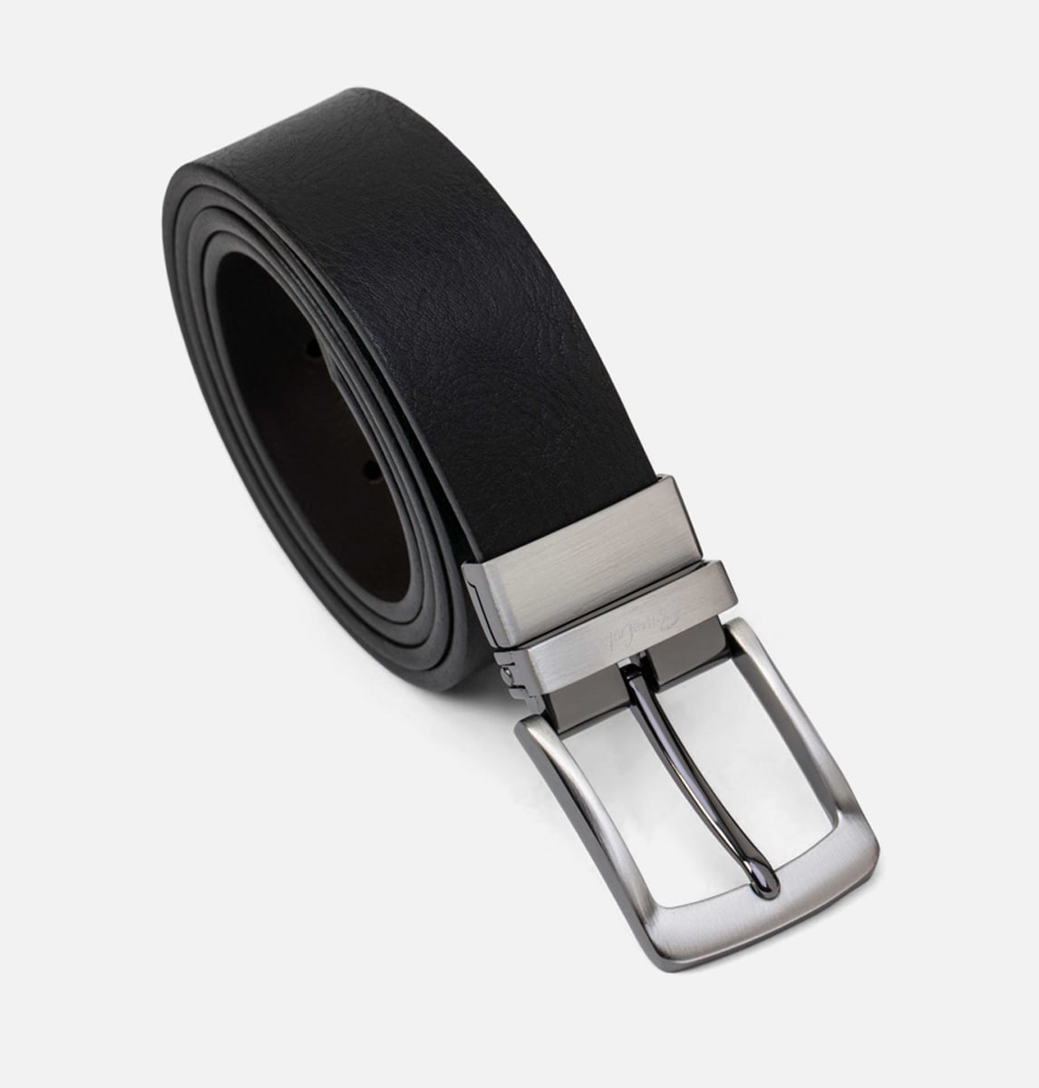 RENZO COSTA-CORREA REVERSIBLE DE CUERO LISO BN13 C 11108/35 NERO/T.MORO - 2