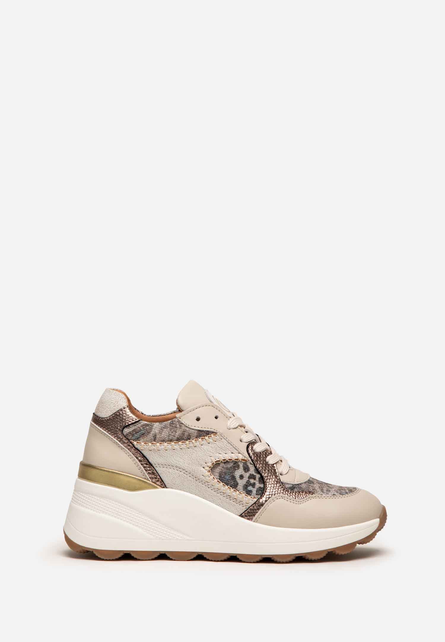 RENZO COSTA-SNEAKERS FUSION MIX ZPD 2510 OFF WHITE / BRONZE - 1