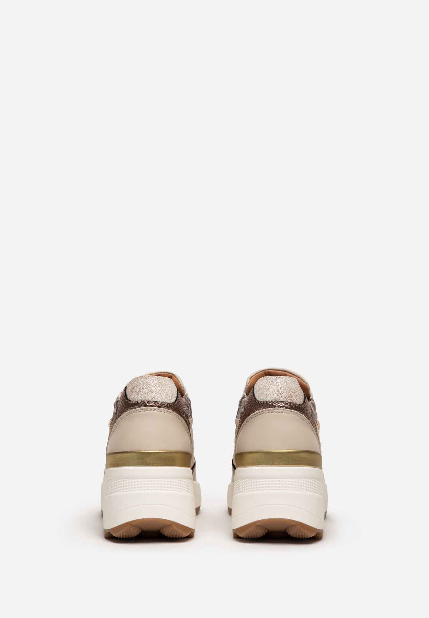 RENZO COSTA-SNEAKERS FUSION MIX ZPD 2510 OFF WHITE / BRONZE - 7