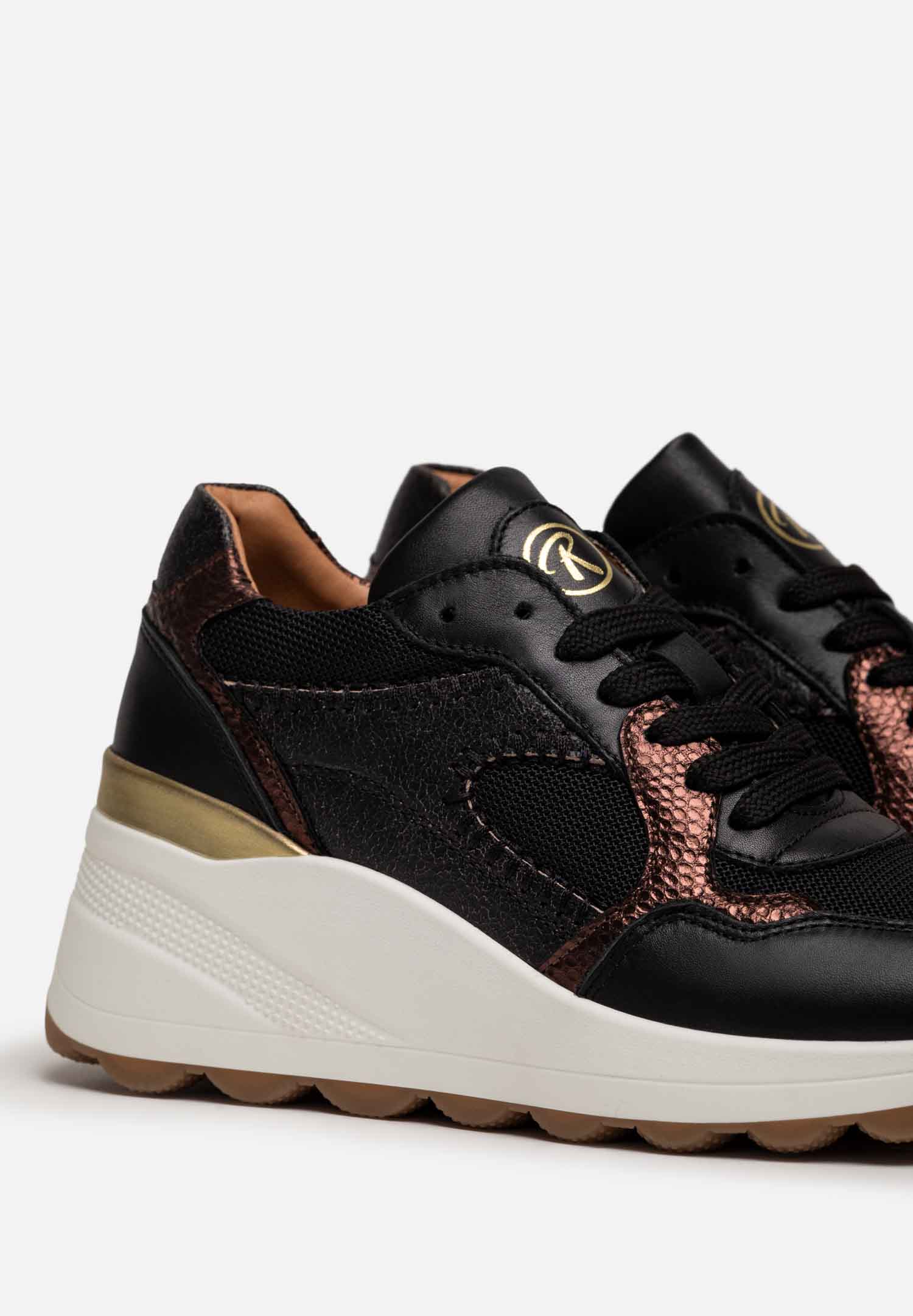 RENZO COSTA-SNEAKERS FUSION MIX ZPD 2510 BLACK / COPER - 2
