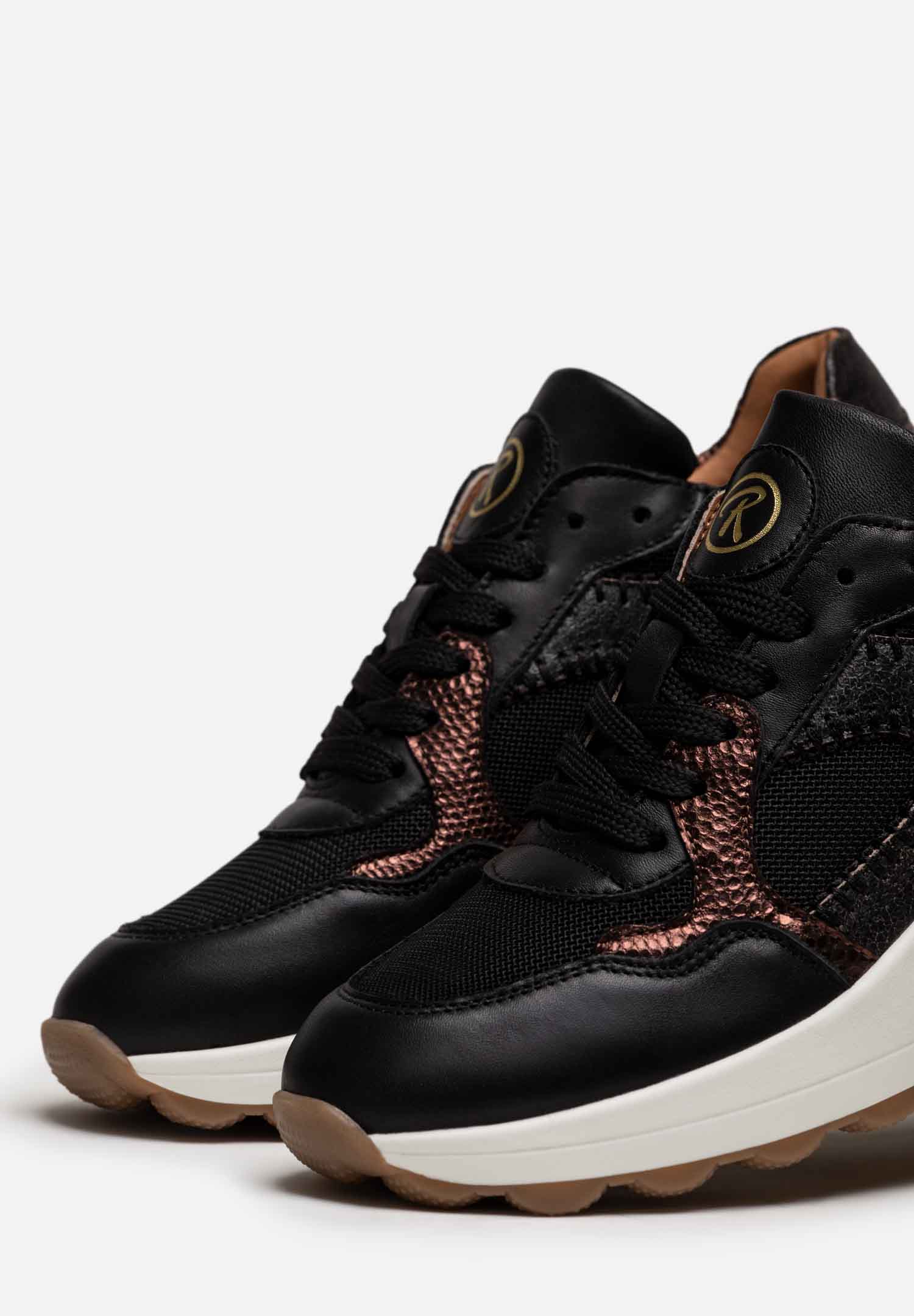 RENZO COSTA-SNEAKERS FUSION MIX ZPD 2510 BLACK / COPER - 4
