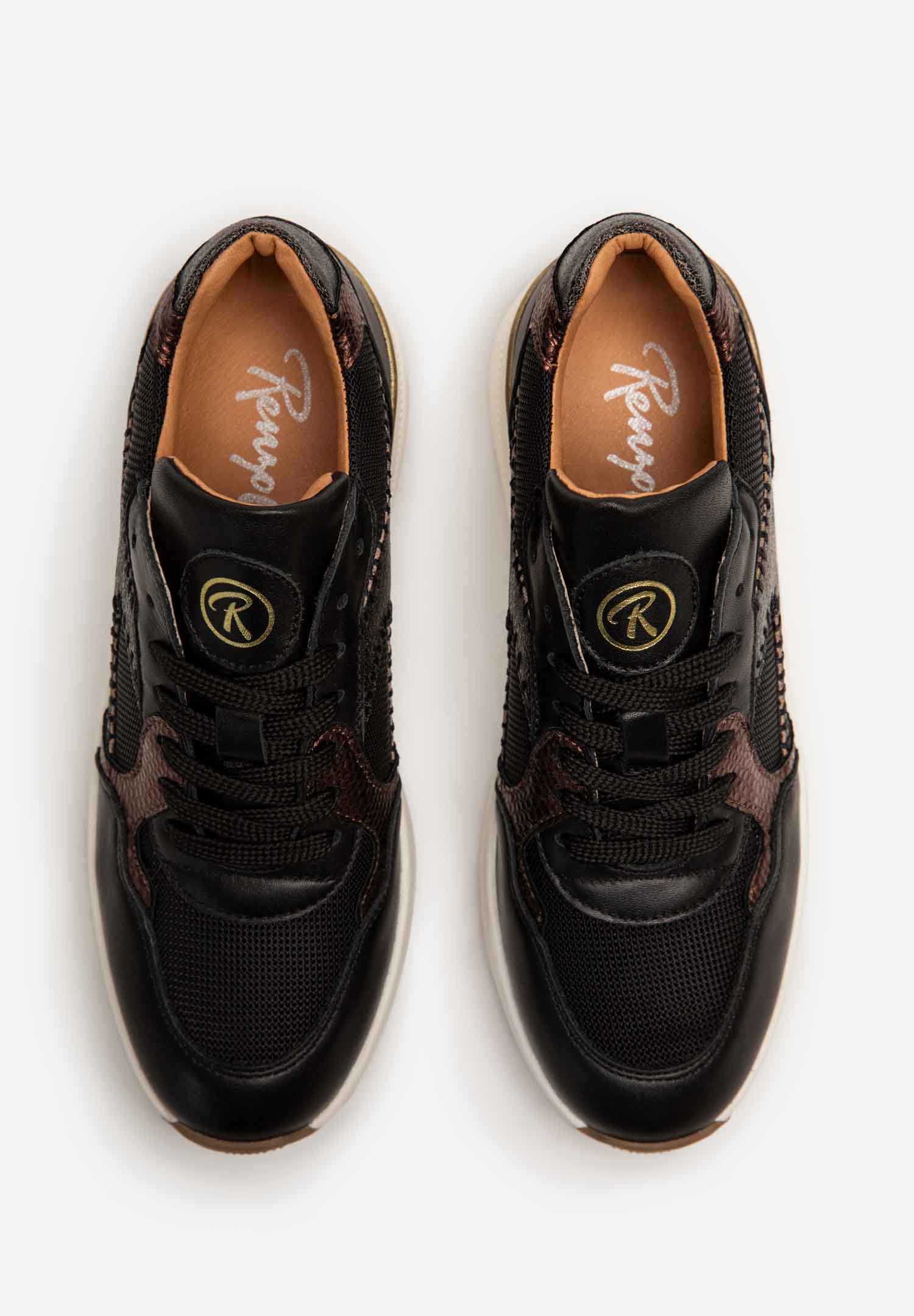 RENZO COSTA-SNEAKERS FUSION MIX ZPD 2510 BLACK / COPER - 9