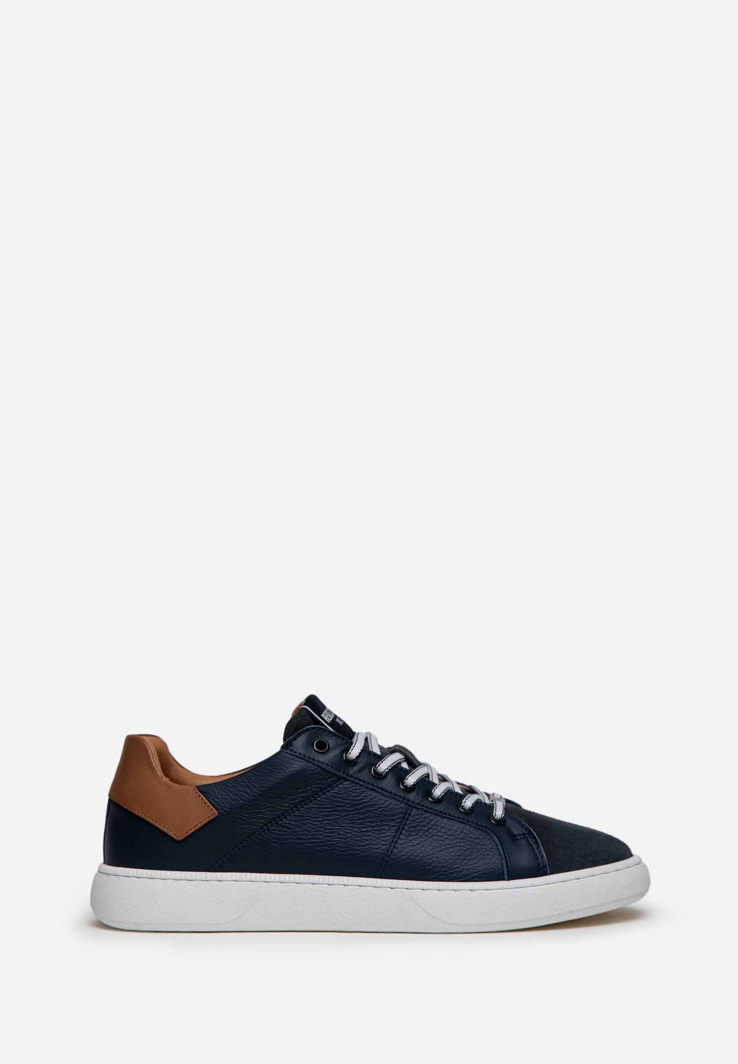 RENZO COSTA-SNEAKERS URBAN CLASSIC ZPC 2554 NAVY / COGNAC - 1