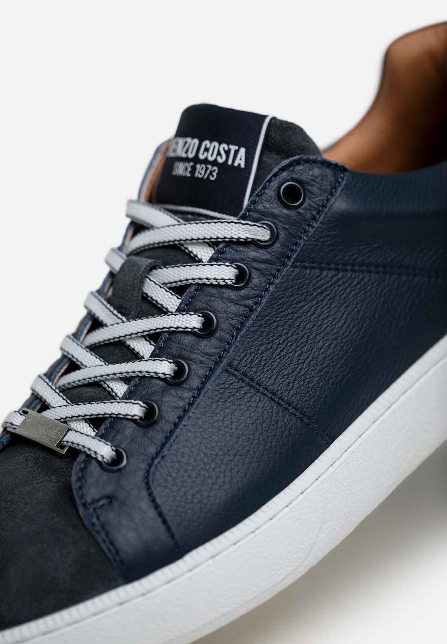 RENZO COSTA-SNEAKERS URBAN CLASSIC ZPC 2554 NAVY / COGNAC - 6