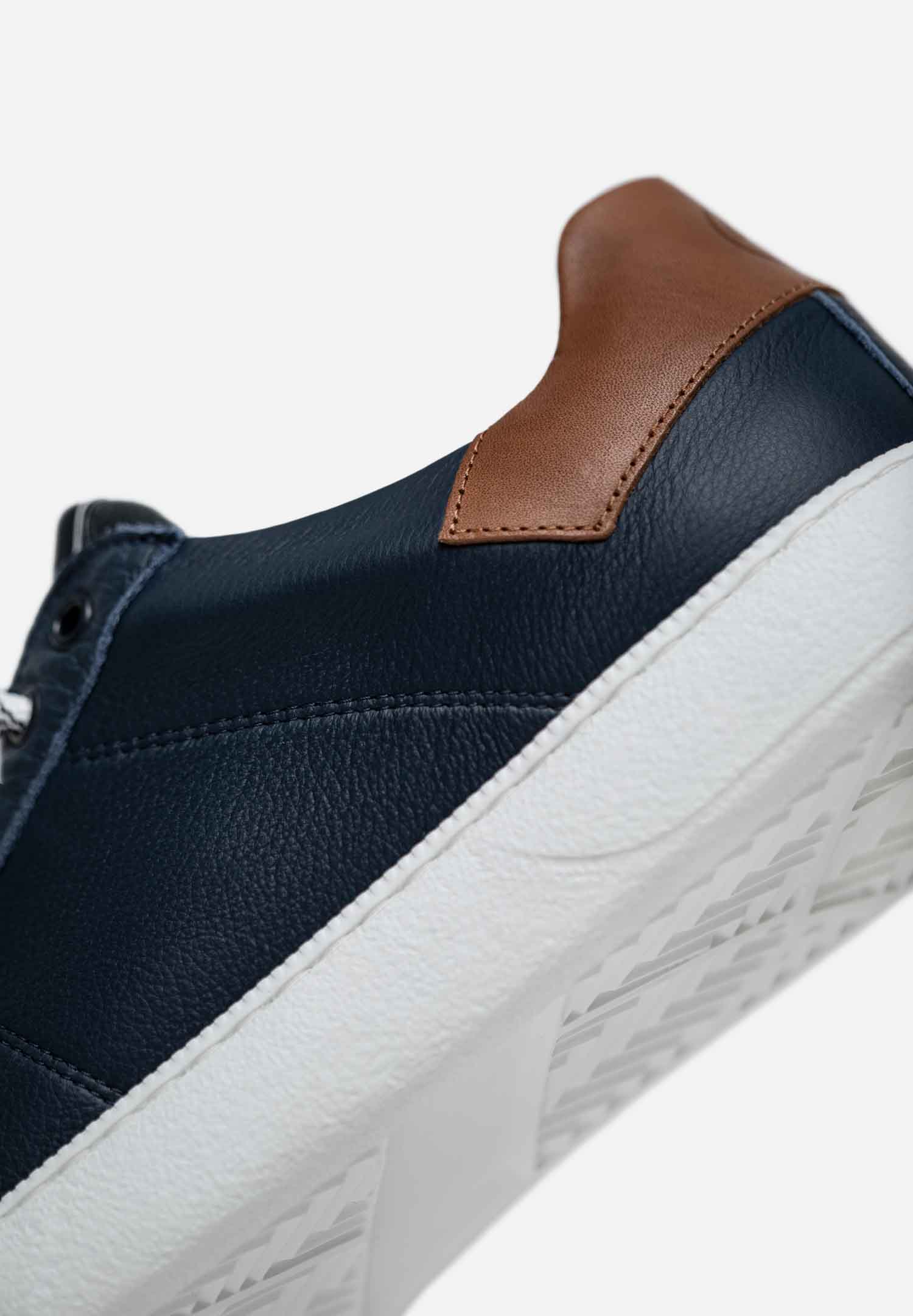 RENZO COSTA-SNEAKERS URBAN CLASSIC ZPC 2554 NAVY / COGNAC - 7