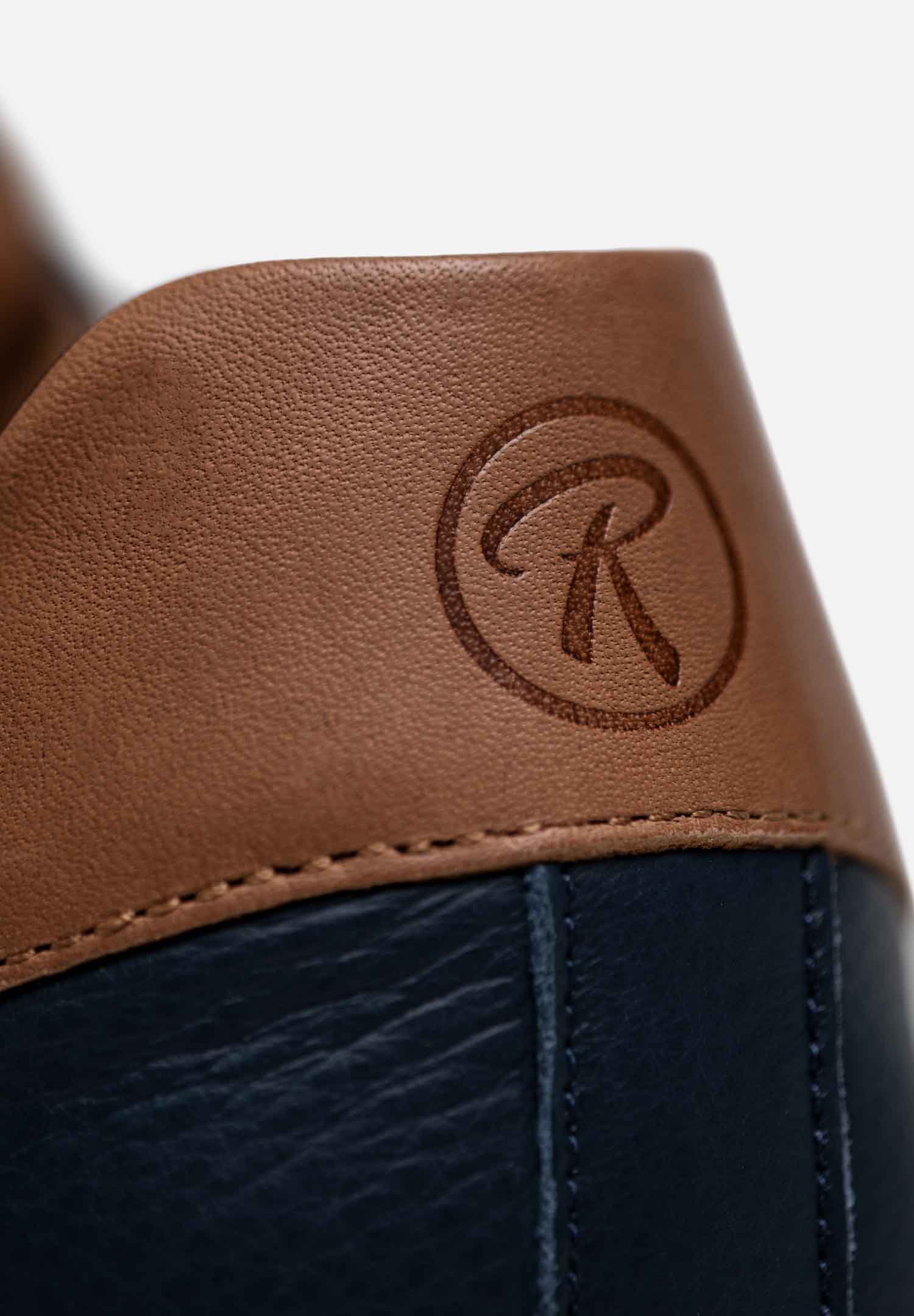 RENZO COSTA-SNEAKERS URBAN CLASSIC ZPC 2554 NAVY / COGNAC - 9