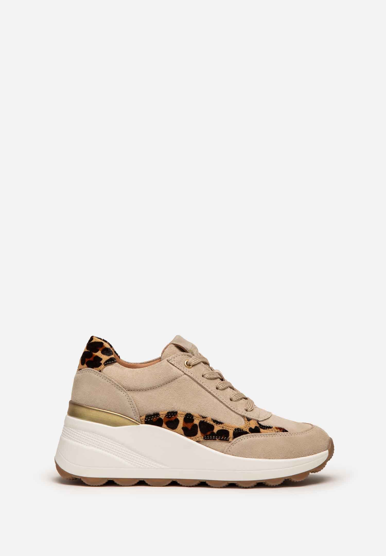 RENZO COSTA-SNEAKERS WILD MIX ZPD 2509 BEIGE / LEOPARDO - 1