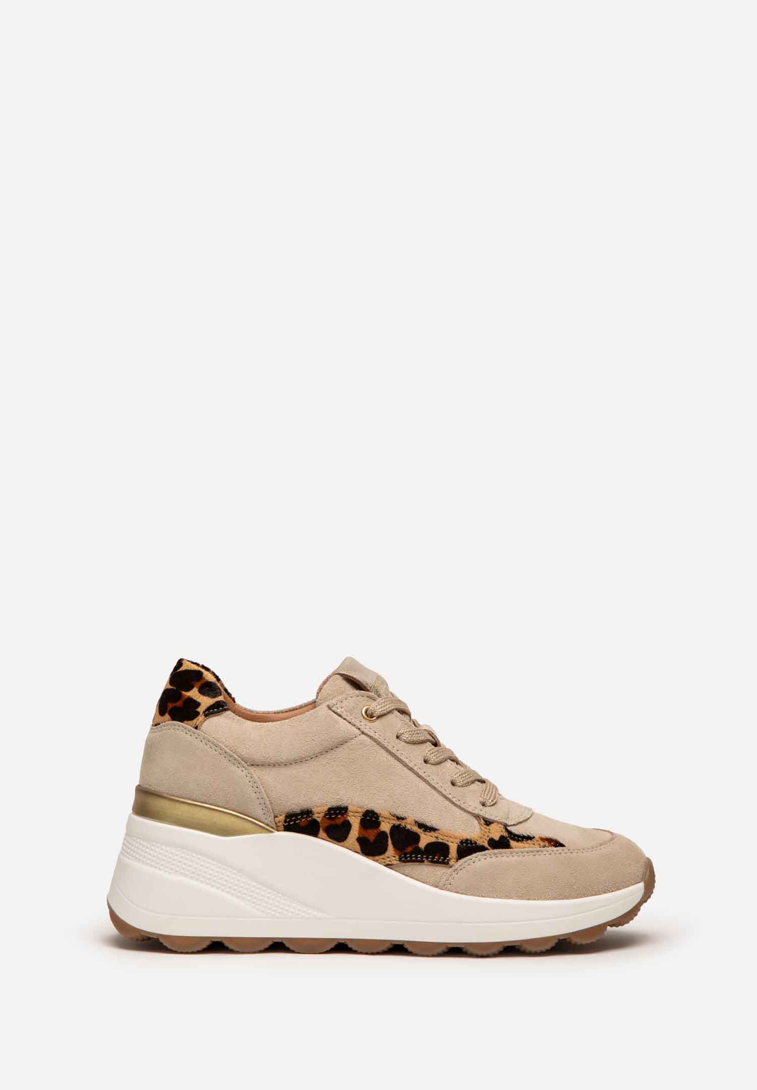 RENZO COSTA-SNEAKERS WILD MIX ZPD 2509 BEIGE / LEOPARDO - 1