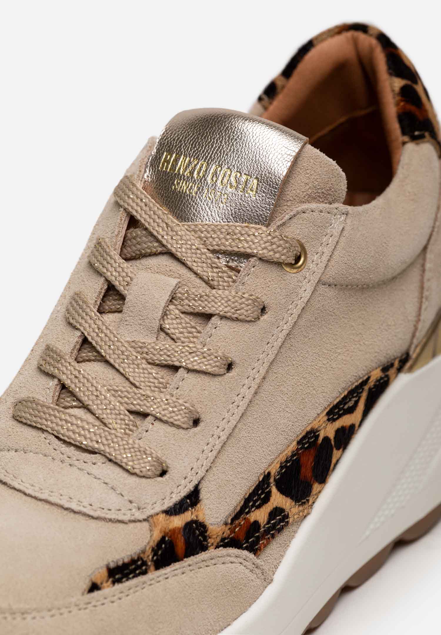 RENZO COSTA-SNEAKERS WILD MIX ZPD 2509 BEIGE / LEOPARDO - 3