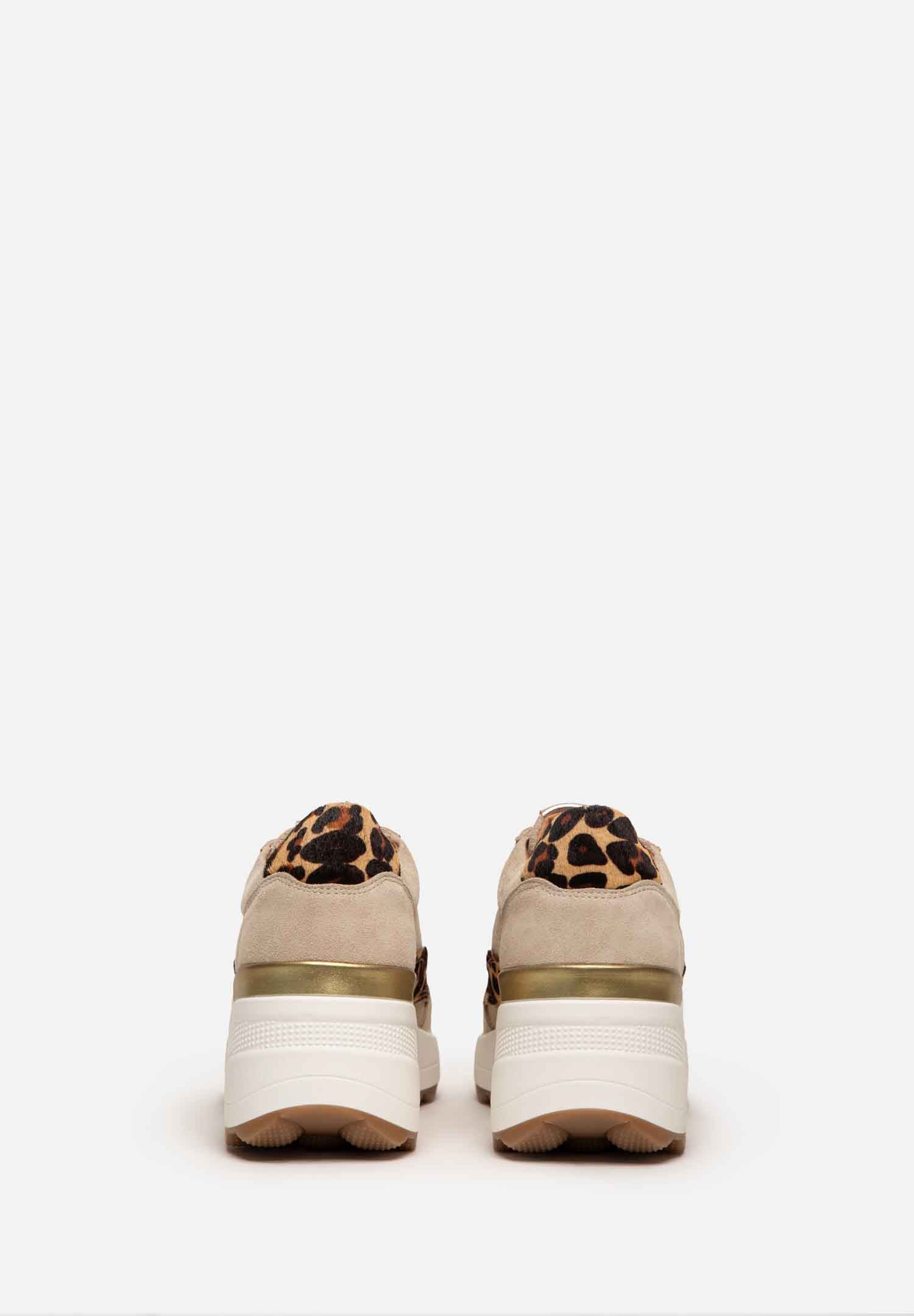 RENZO COSTA-SNEAKERS WILD MIX ZPD 2509 BEIGE / LEOPARDO - 7
