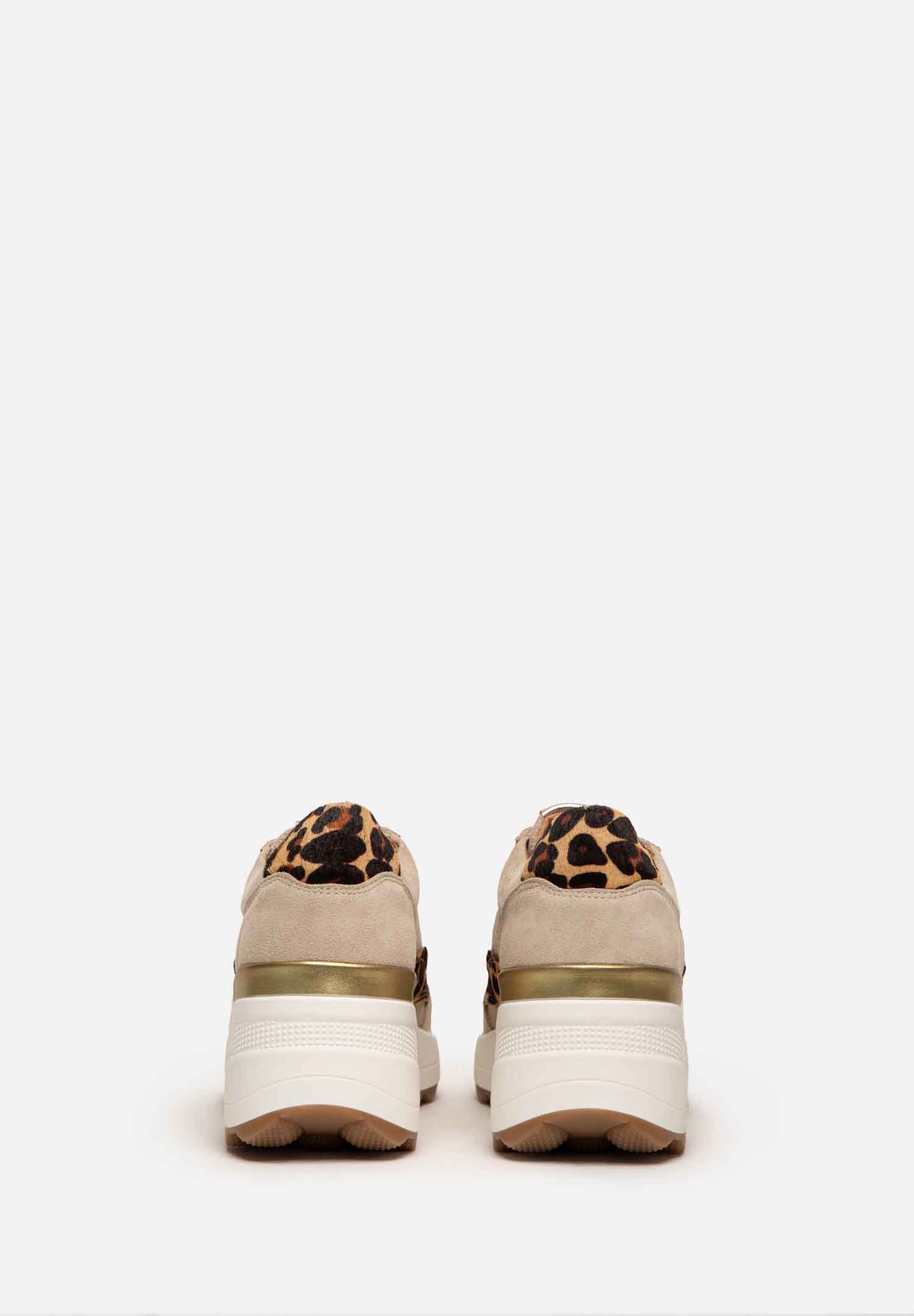 RENZO COSTA-SNEAKERS WILD MIX ZPD 2509 BEIGE / LEOPARDO - 7