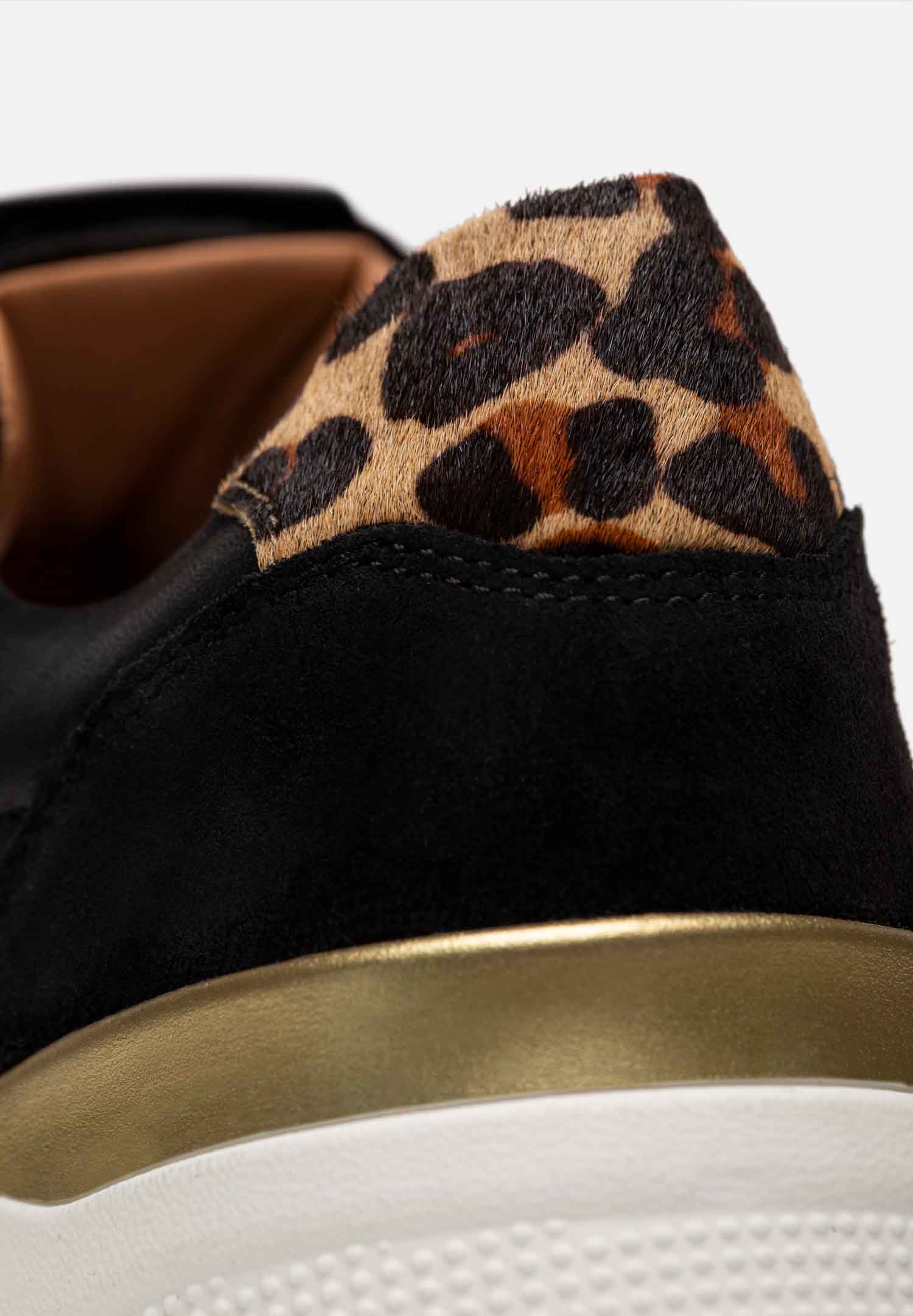 RENZO COSTA-SNEAKERS WILD MIX ZPD 2509 BLACK / LEOPARDO - 8