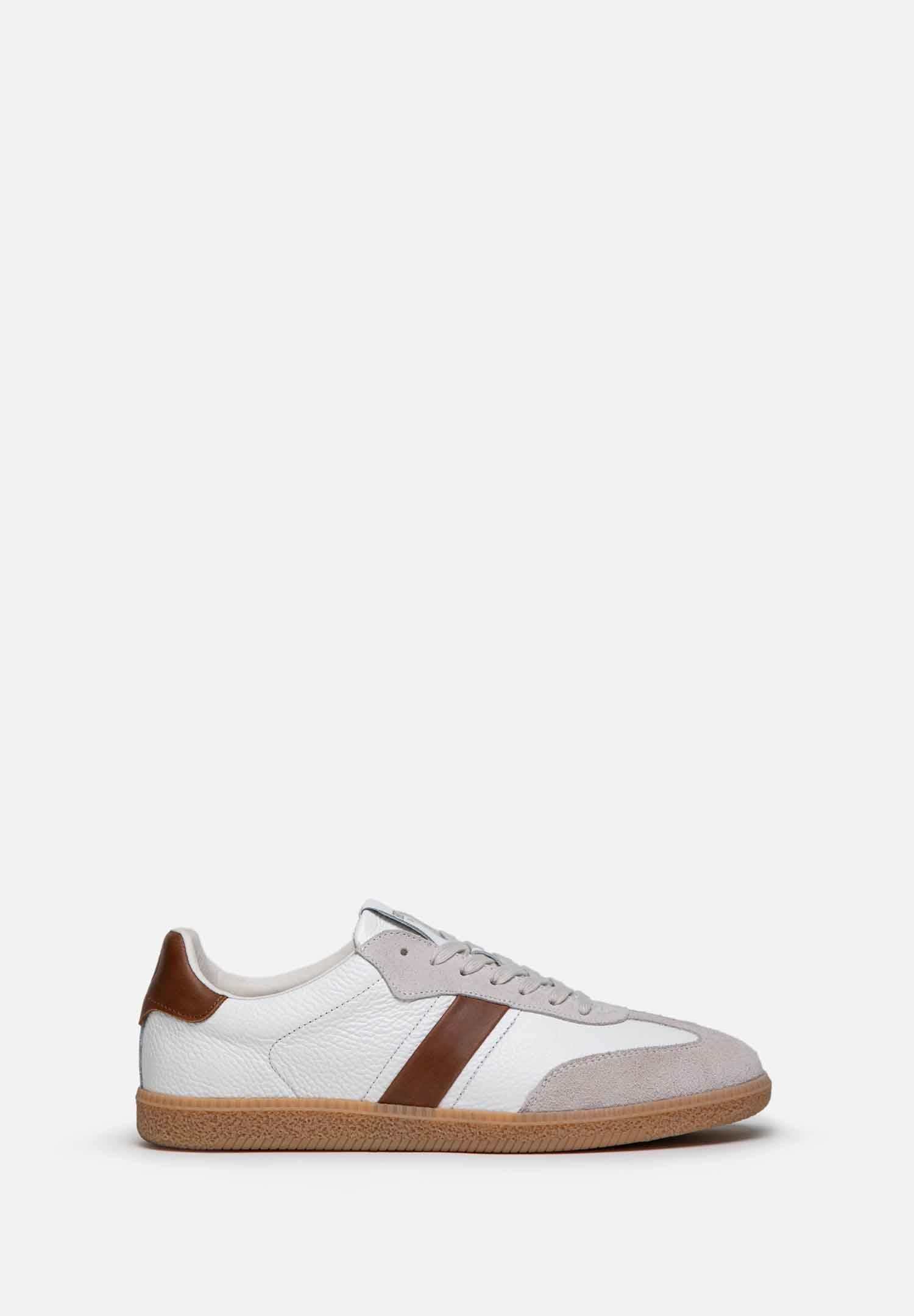 RENZO COSTA-SNEAKERS AXIS ZPC 2556 WHITE / BROWN - 1