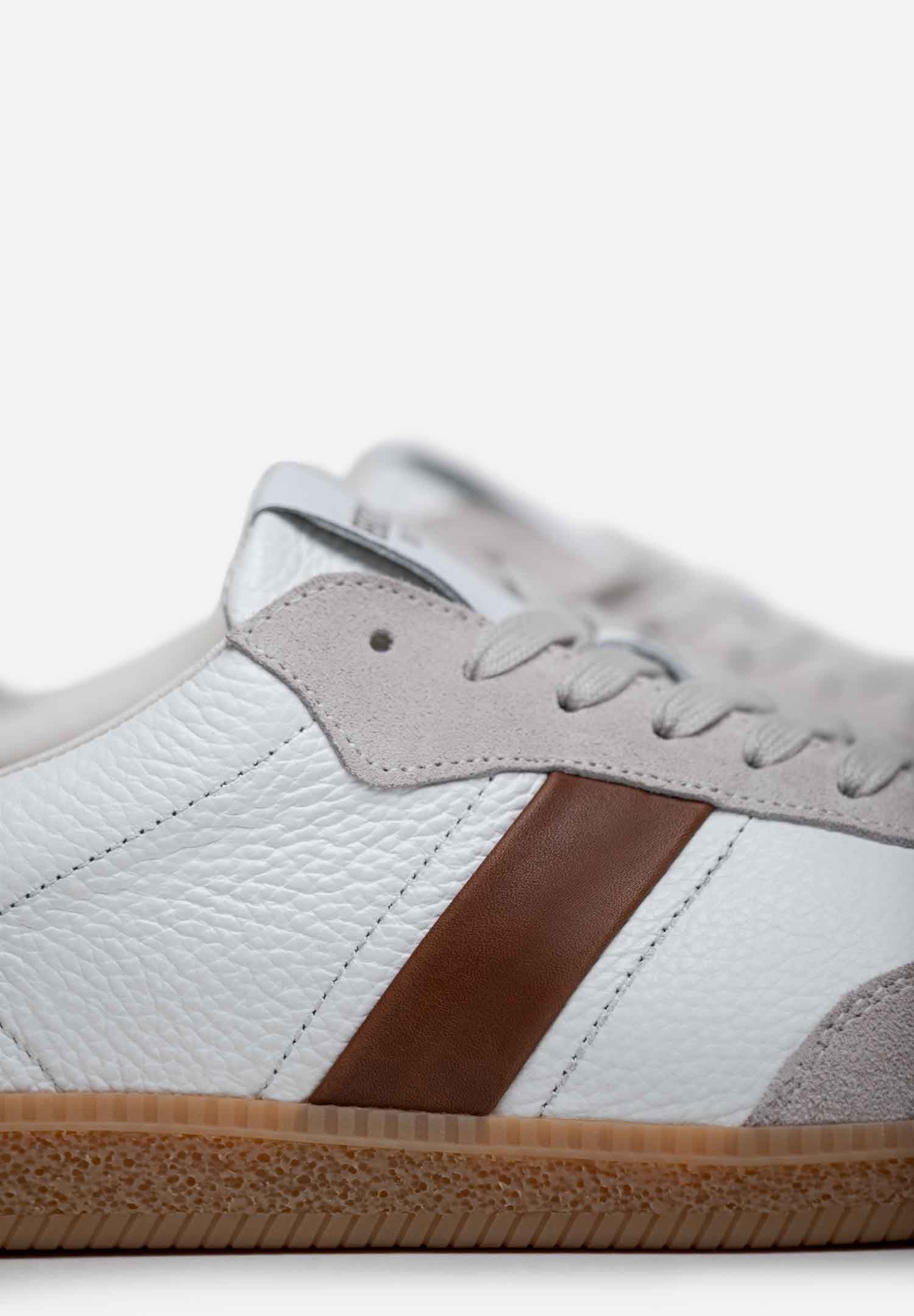 RENZO COSTA-SNEAKERS AXIS ZPC 2556 WHITE / BROWN - 3