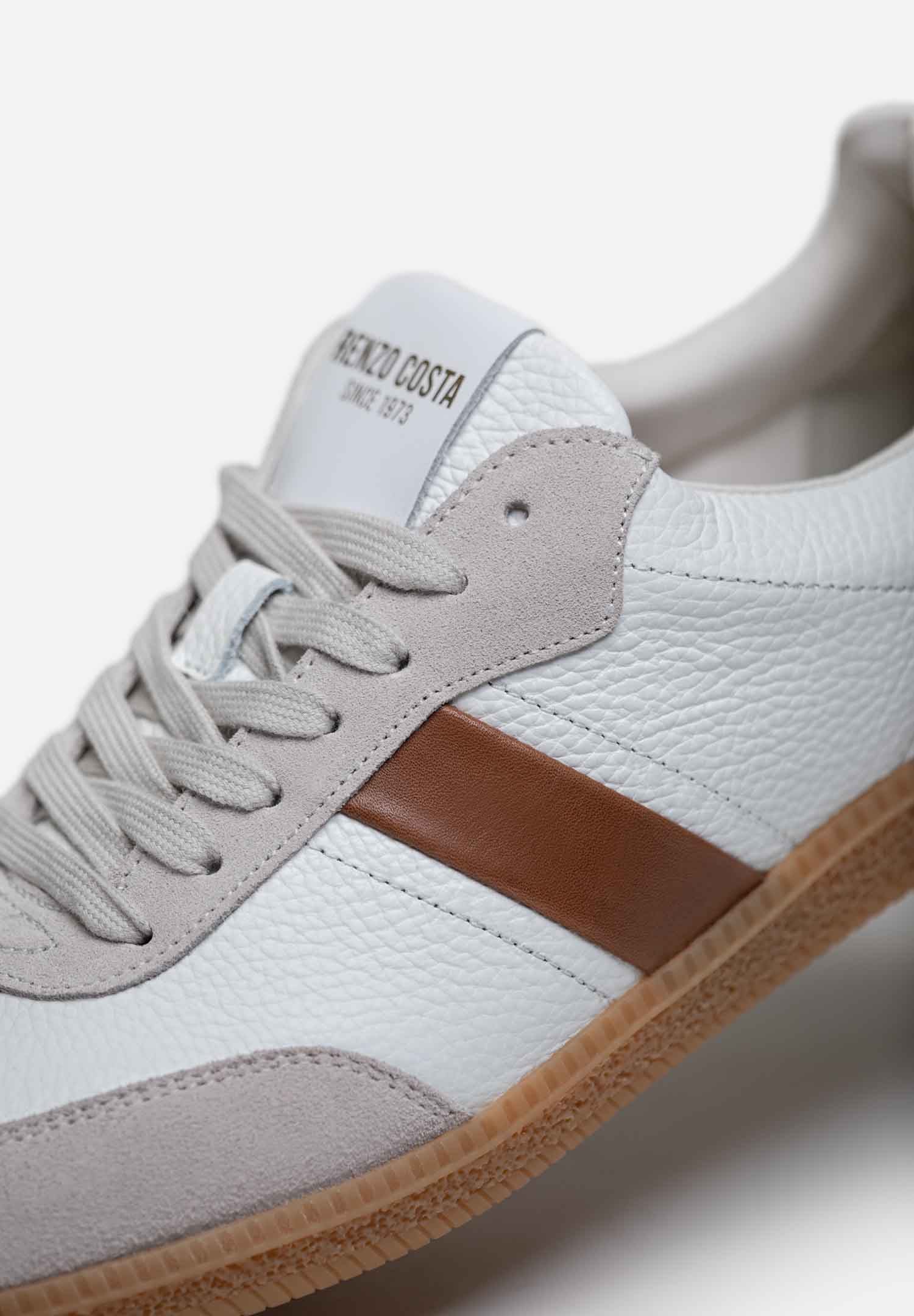 RENZO COSTA-SNEAKERS AXIS ZPC 2556 WHITE / BROWN - 6