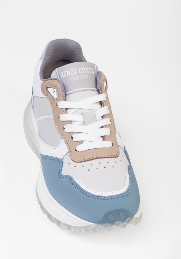 RENZO COSTA-SNEAKERS MULTICOLOR ZPD 2406 BLUE / BEIGE - 4
