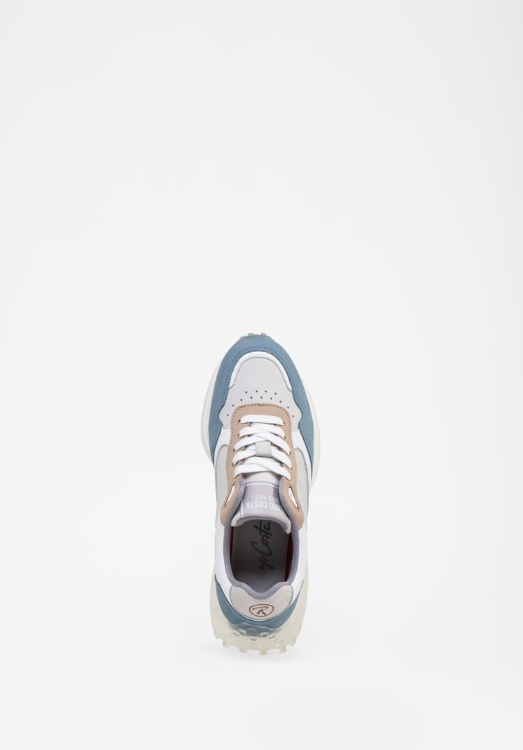 RENZO COSTA-SNEAKERS MULTICOLOR ZPD 2406 BLUE / BEIGE - 5