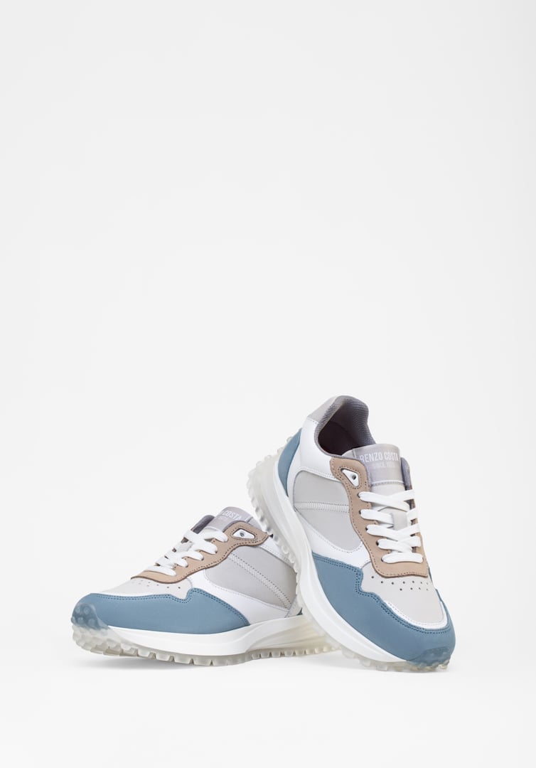 RENZO COSTA-SNEAKERS MULTICOLOR ZPD 2406 BLUE / BEIGE - 7