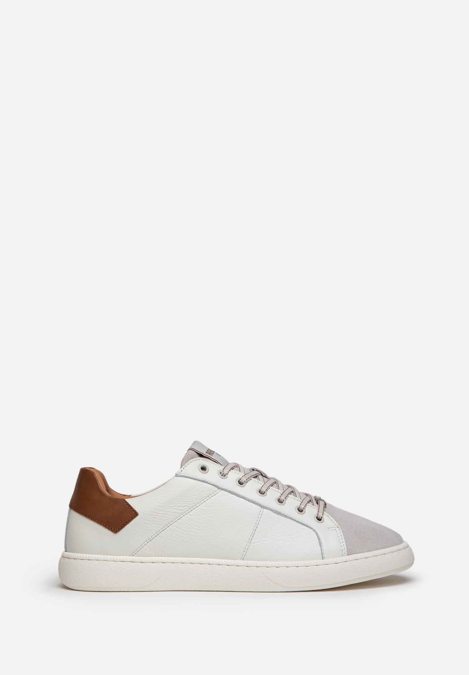RENZO COSTA-SNEAKERS URBAN CLASSIC ZPC 2554 OFF WHITE / COGNAC - 1